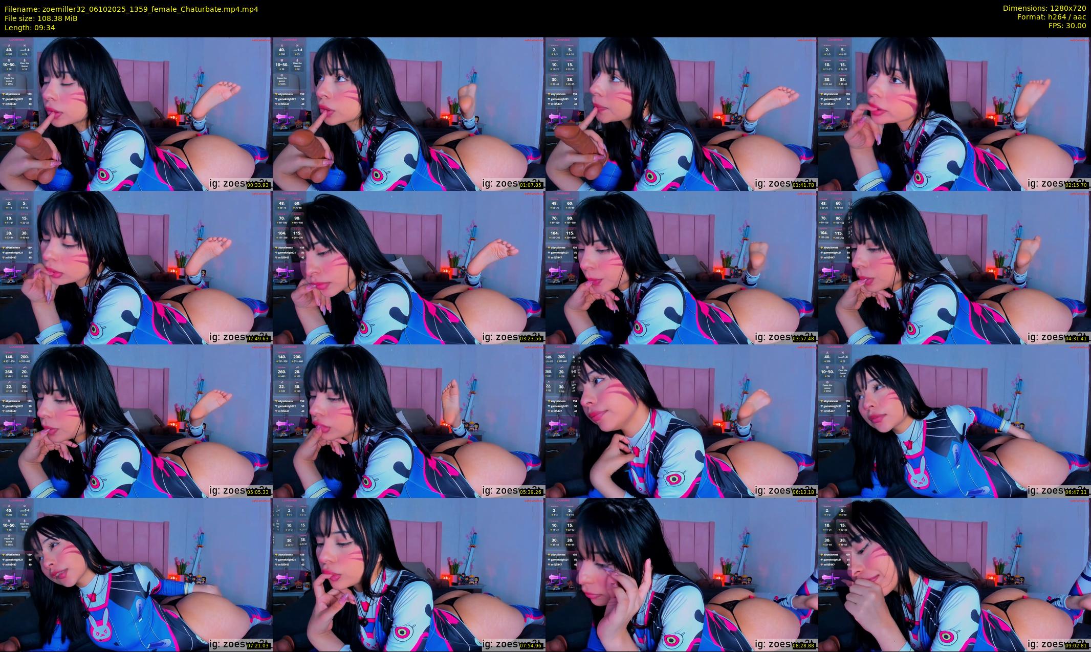 zoemiller32 — 10 minute Chaturbate female cam show recording, 720p, Oct 6, 2025