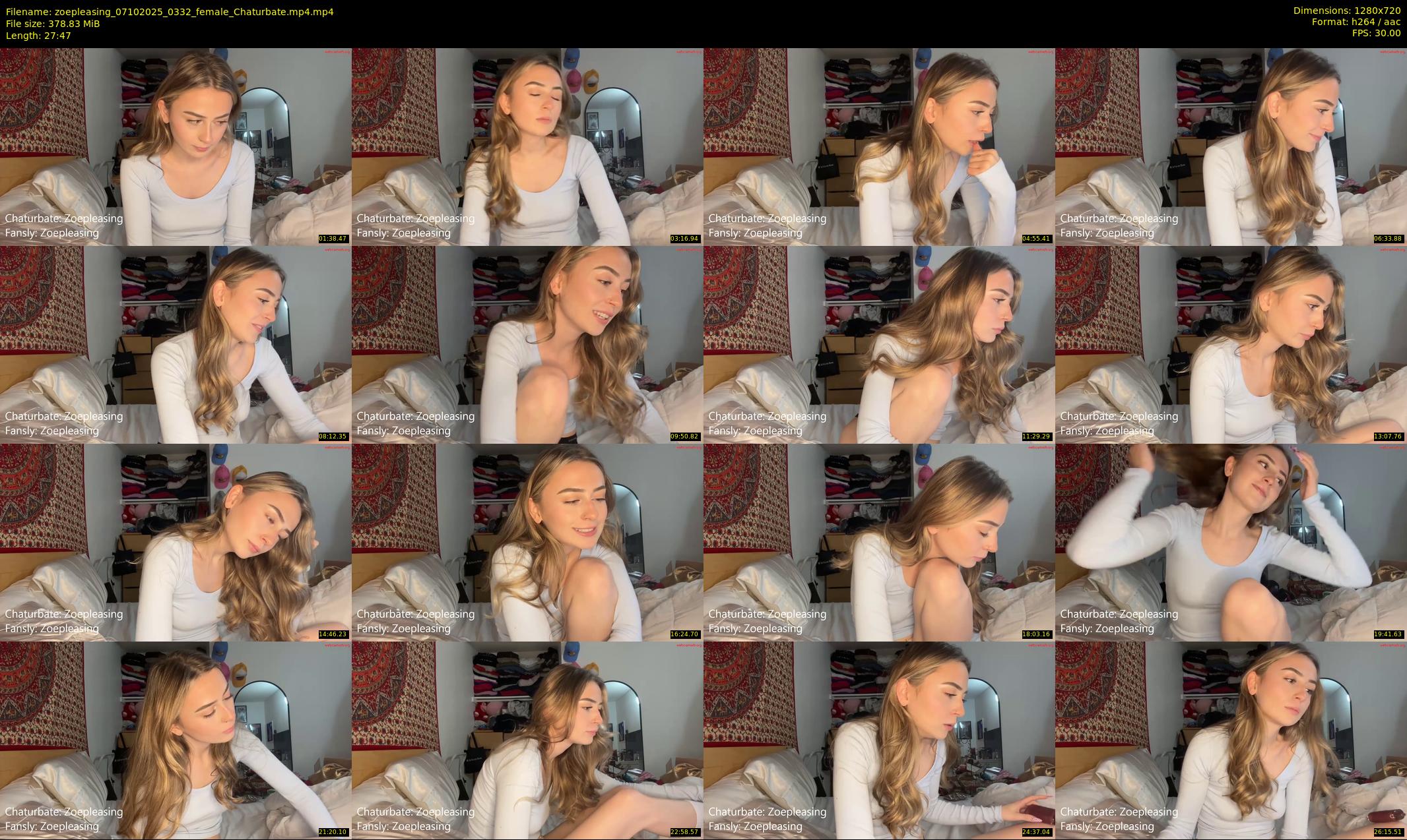 zoepleasing — 28 minute Chaturbate female cam show recording, 720p, Oct 7, 2025