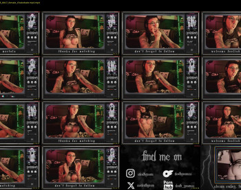 666deathgasm — 79 minute Chaturbate female cam show recording, 720p, Oct 8, 2025