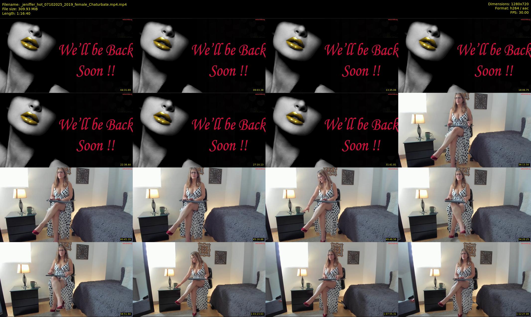 _jeniffer_hot — 77 minute Chaturbate female cam show recording, 720p, Oct 7, 2025