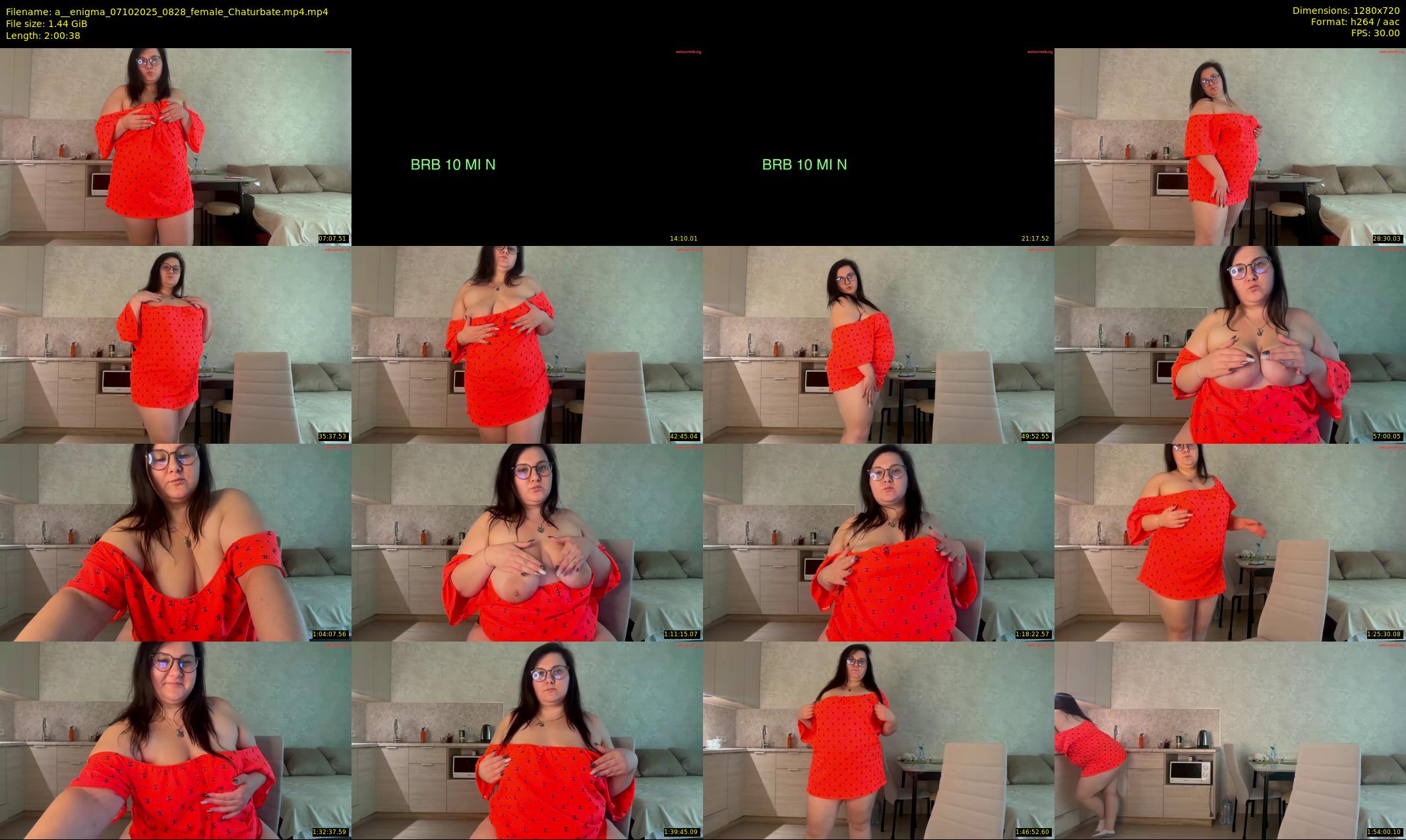 a__enigma — 121 minute Chaturbate female cam show recording, 720p, Oct 7, 2025
