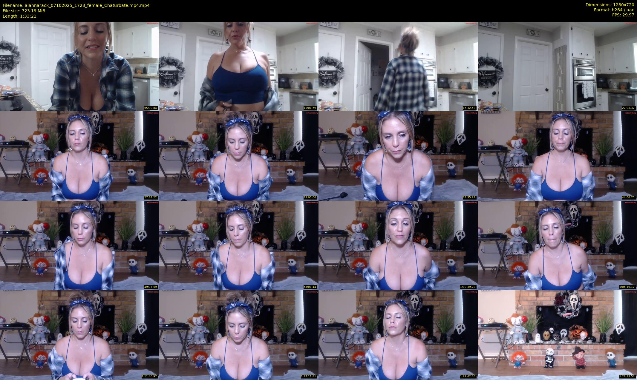 alannarack — 94 minute Chaturbate female cam show recording, 720p, Oct 7, 2025