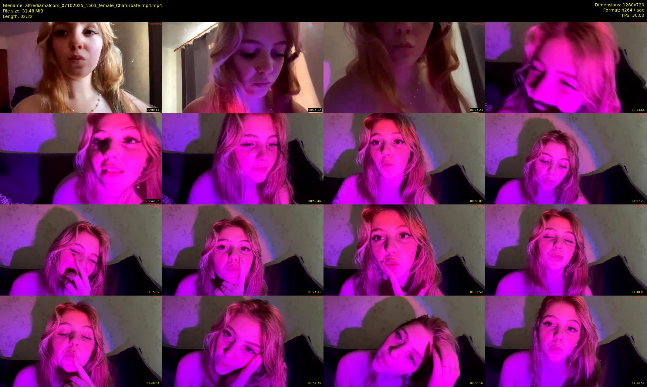 alfrediamalcom — 3 minute Chaturbate female cam show recording, 720p, Oct 7, 2025