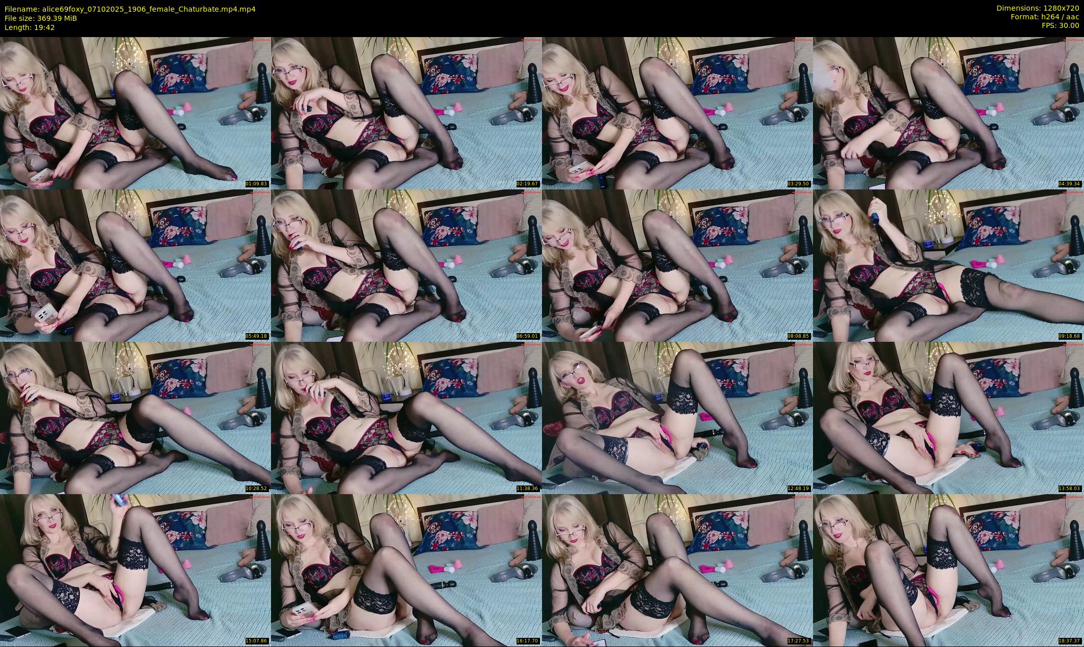 alice69foxy — 20 minute Chaturbate female cam show recording, 720p, Oct 7, 2025