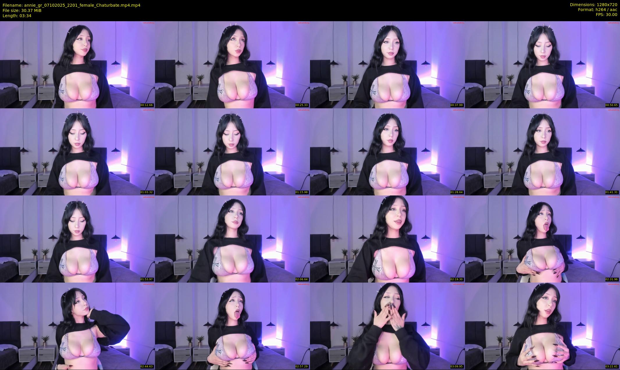 annie_gr — 4 minute Chaturbate female cam show recording, 720p, Oct 7, 2025