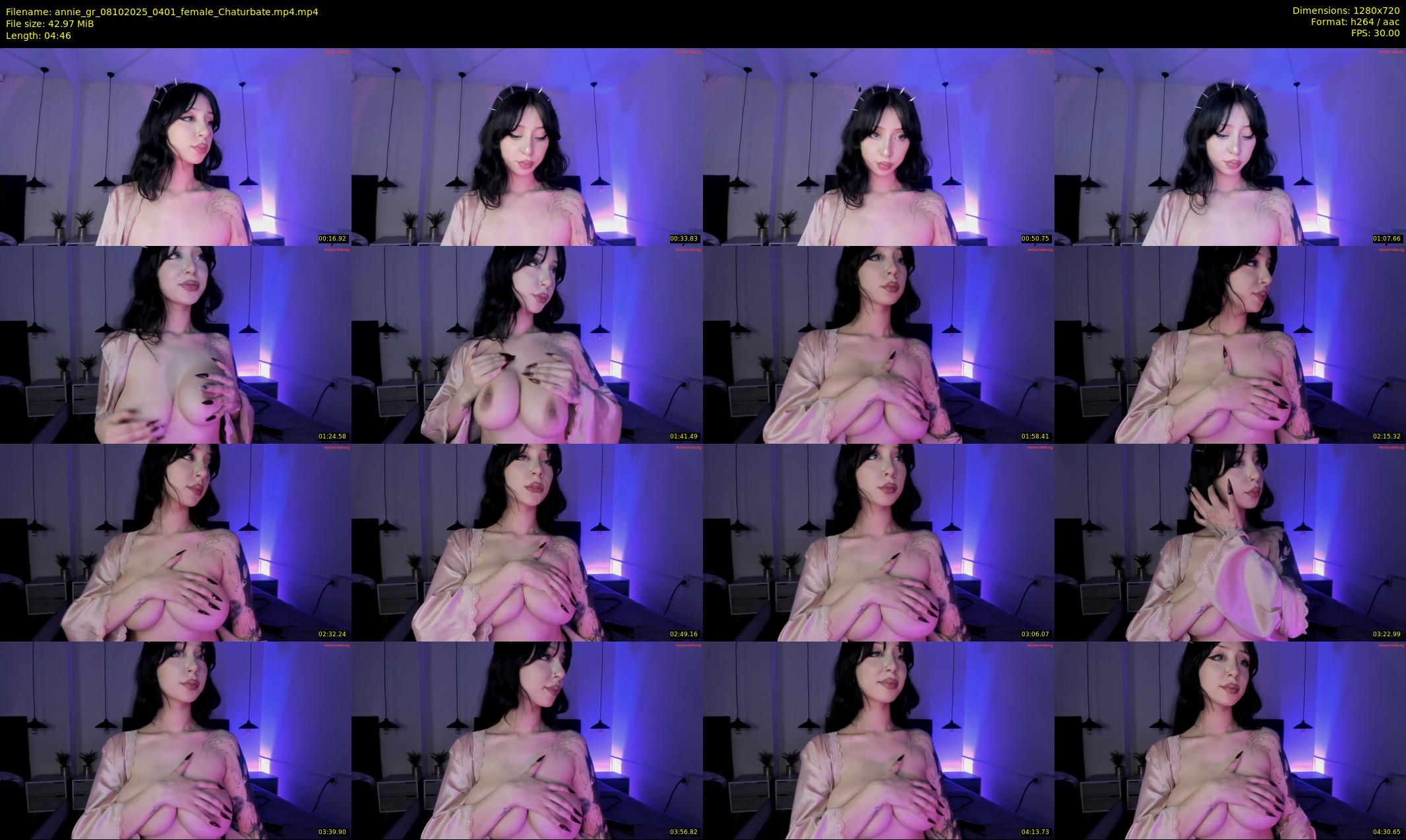 annie_gr — 5 minute Chaturbate female cam show recording, 720p, Oct 8, 2025
