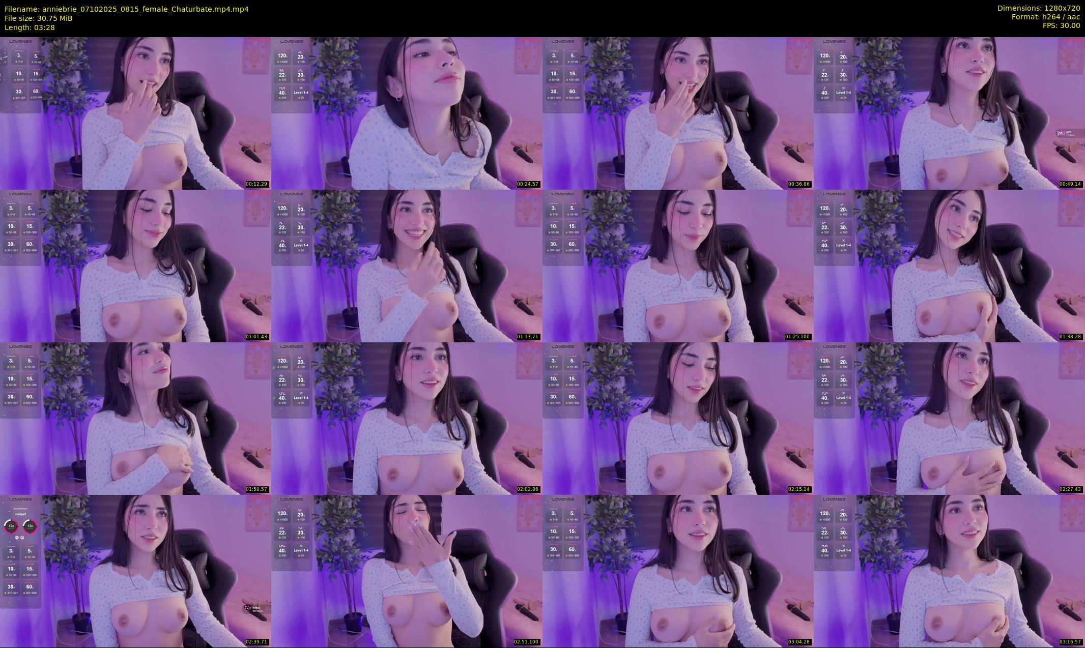 anniebrie — 4 minute Chaturbate female cam show recording, 720p, Oct 7, 2025