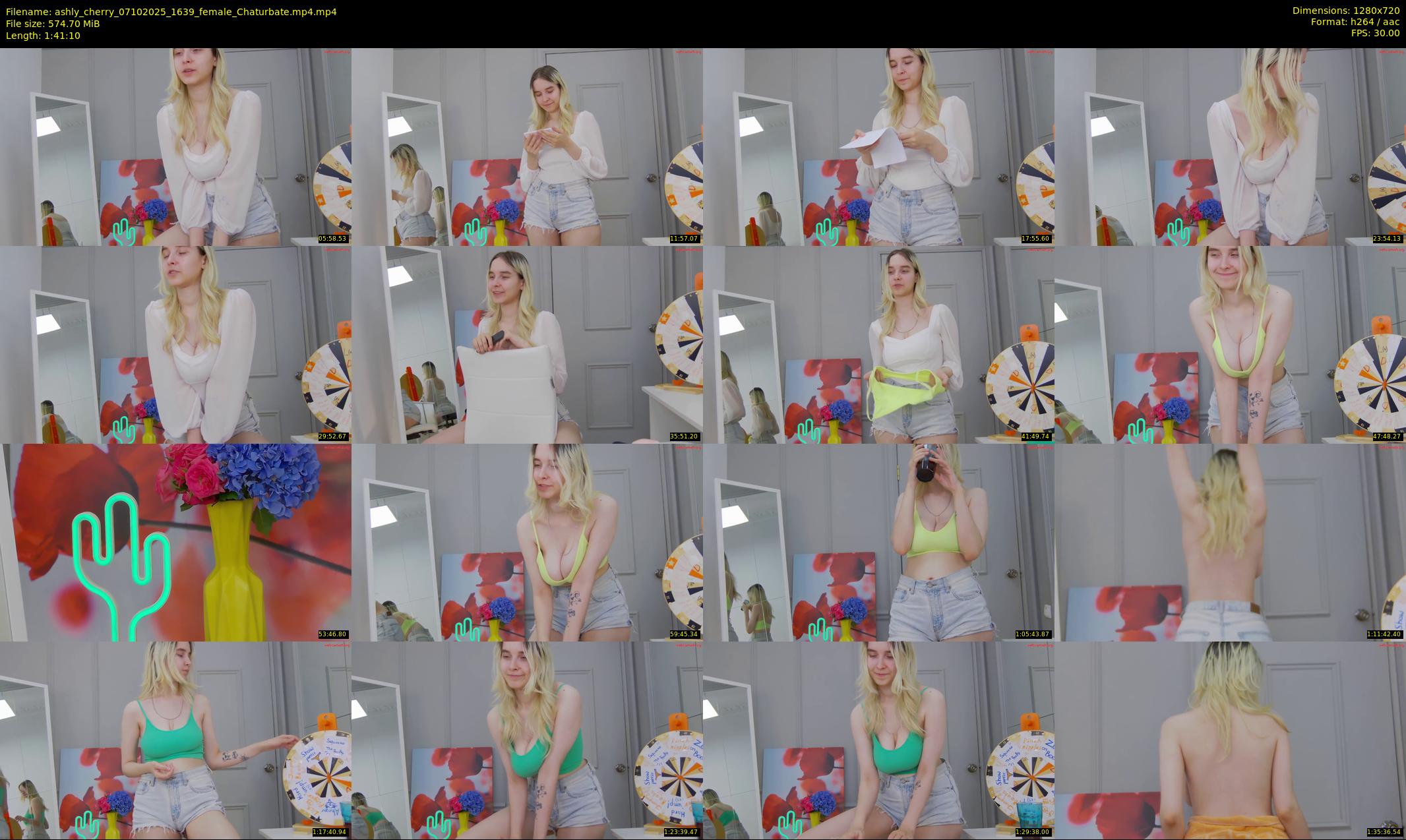 ashly_cherry — 102 minute Chaturbate female cam show recording, 720p, Oct 7, 2025