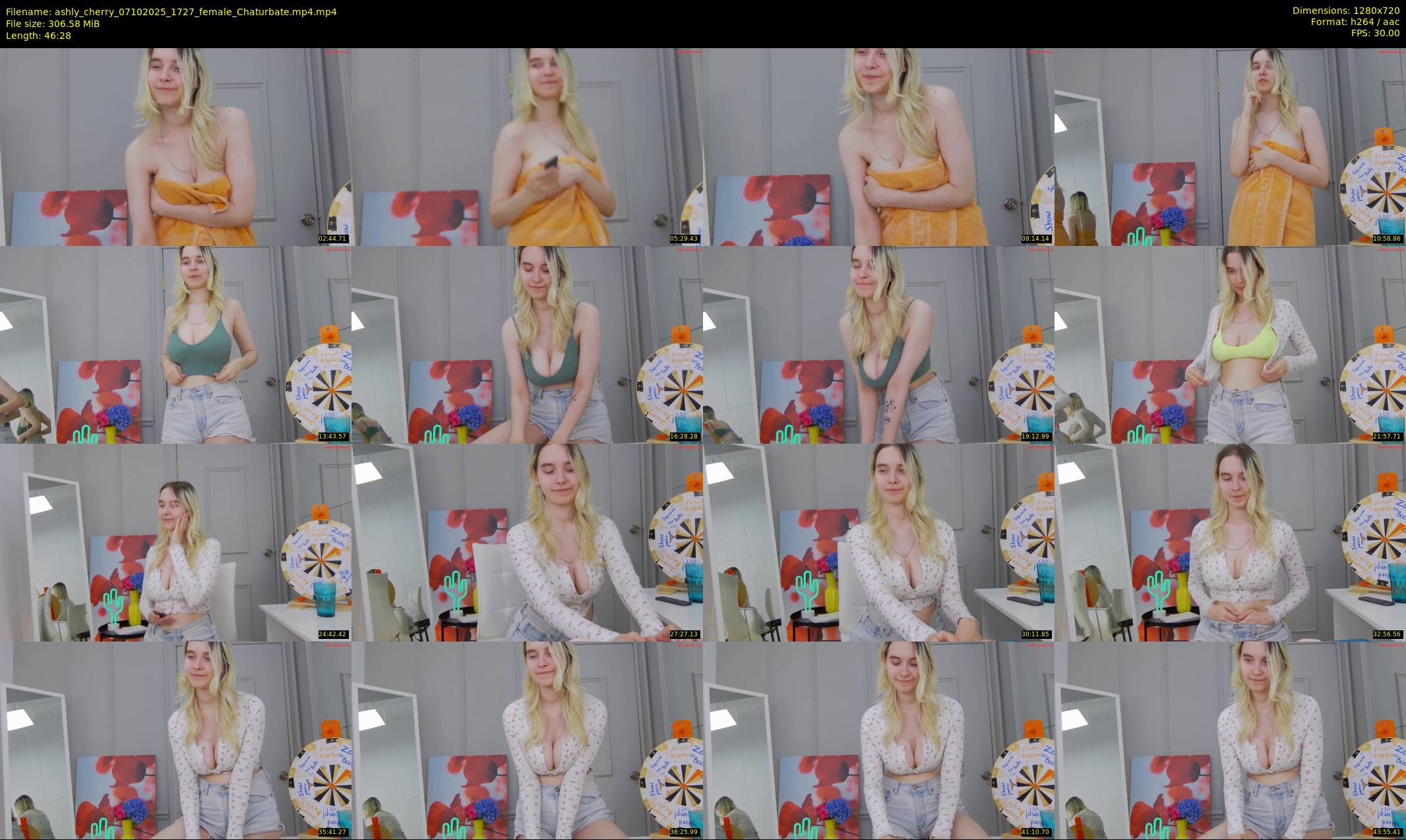 ashly_cherry — 47 minute Chaturbate female cam show recording, 720p, Oct 7, 2025