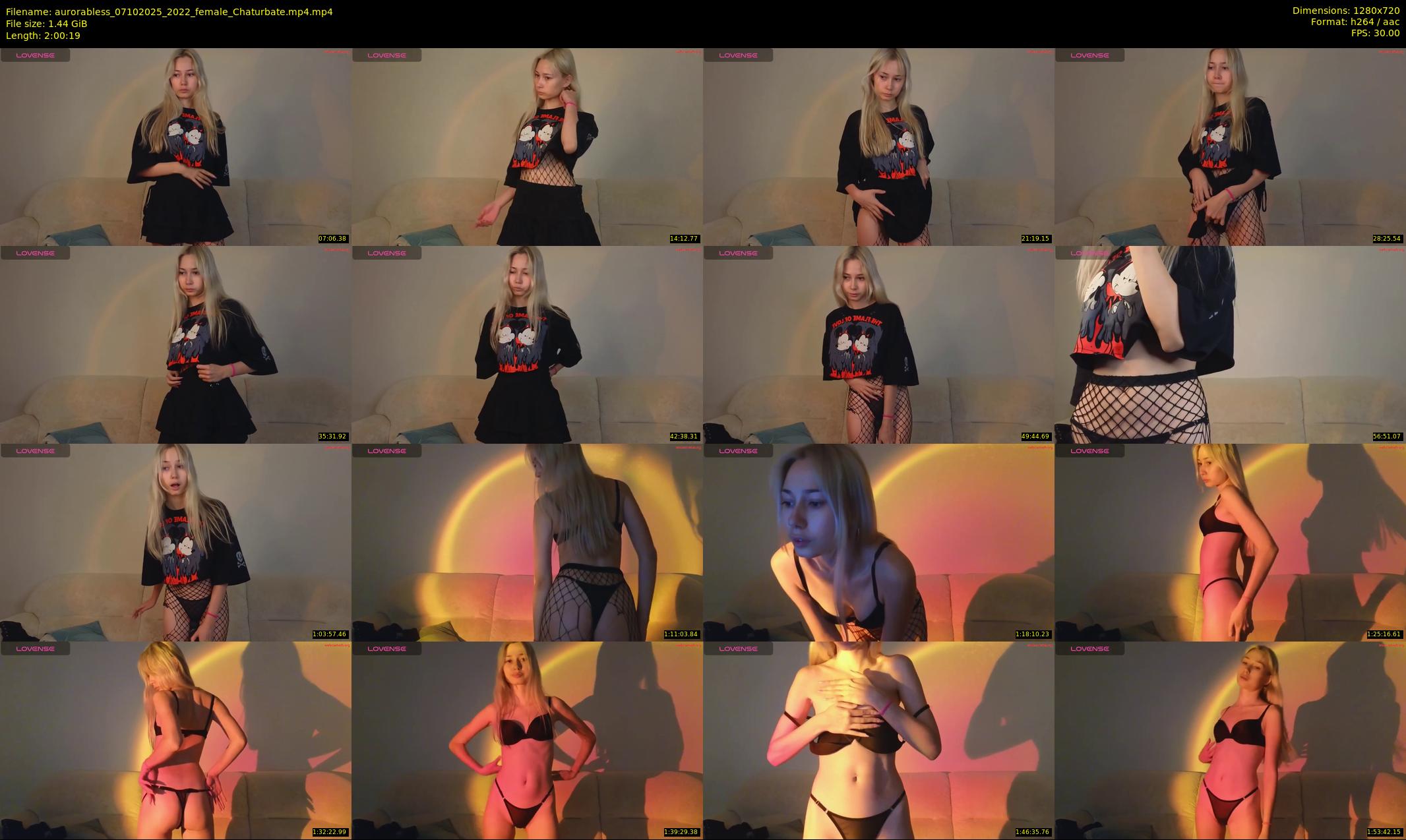 aurorabless — 121 minute Chaturbate female cam show recording, 720p, Oct 7, 2025