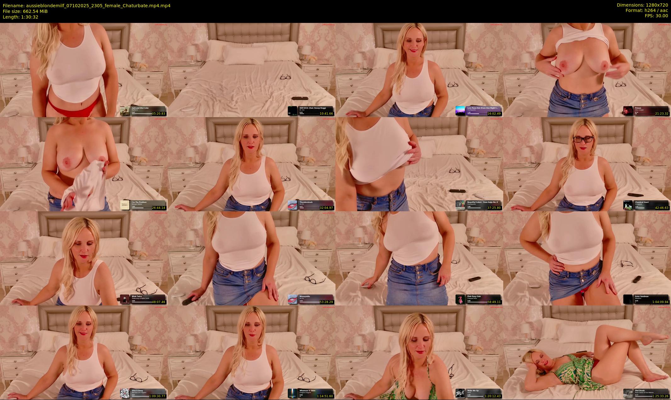 aussieblondemilf — 91 minute Chaturbate female cam show recording, 720p, Oct 7, 2025
