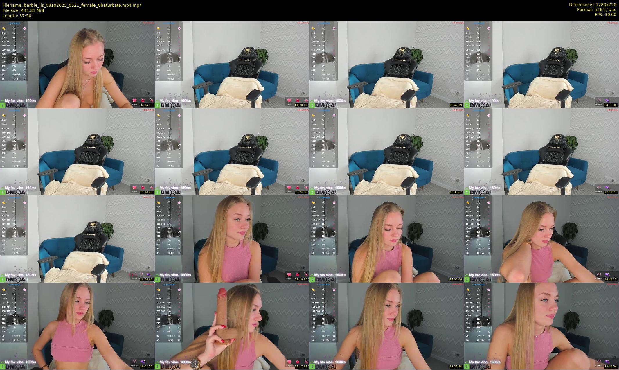 barbie_lis — 38 minute Chaturbate female cam show recording, 720p, Oct 8, 2025