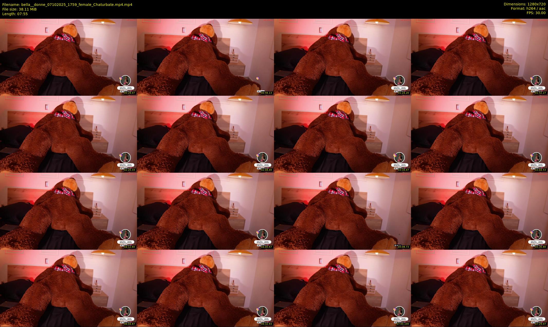 bella__donne — 8 minute Chaturbate female cam show recording, 720p, Oct 7, 2025