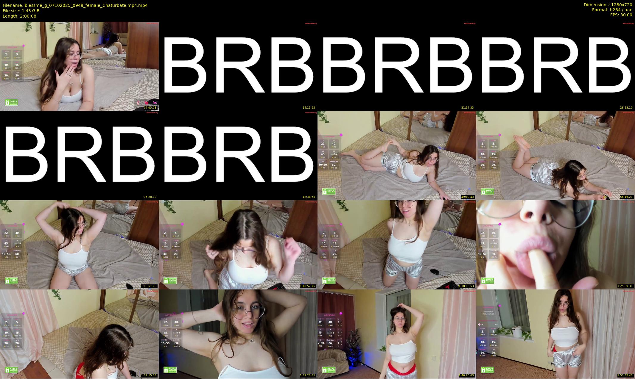 blessme_g — 121 minute Chaturbate female cam show recording, 720p, Oct 7, 2025