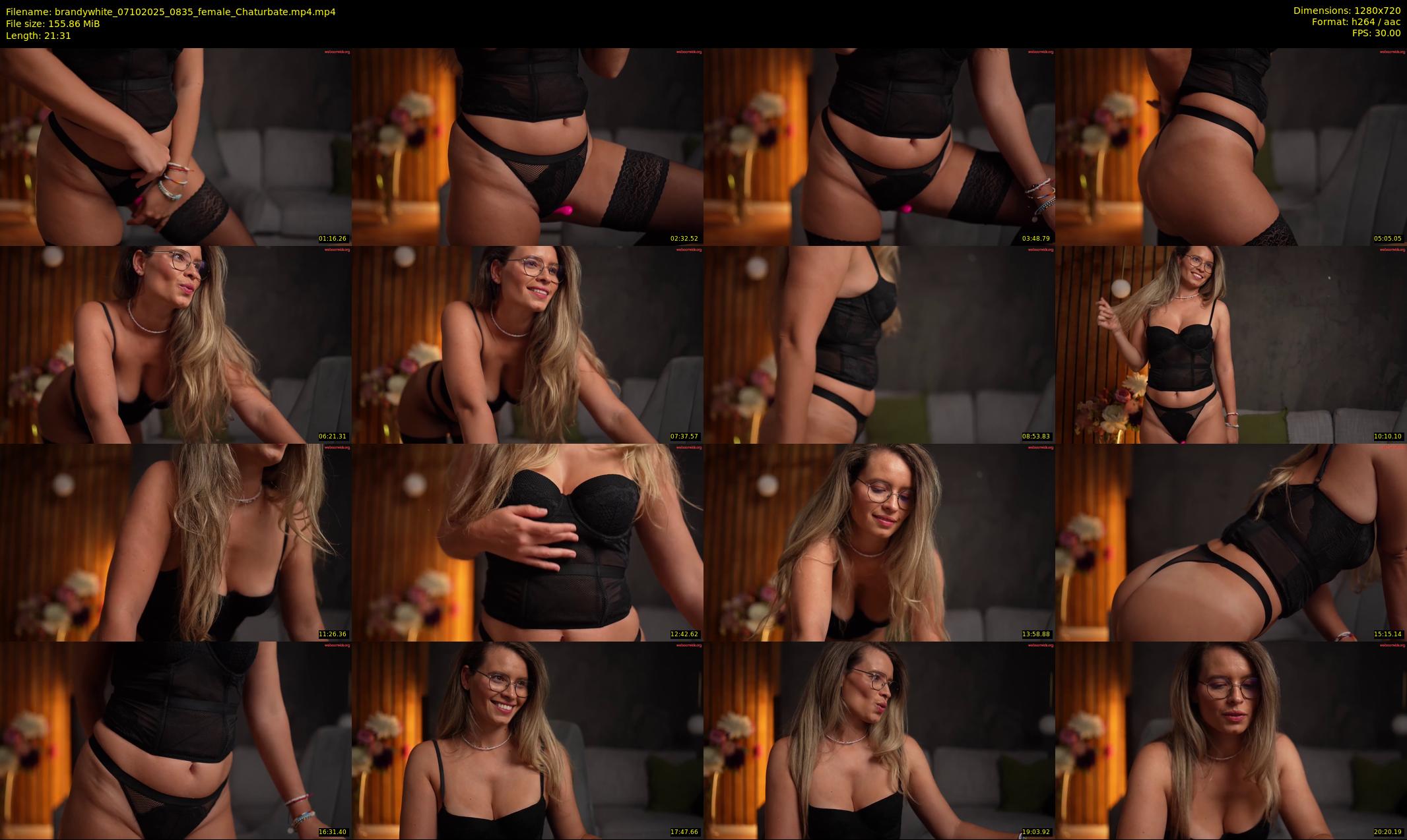 brandywhite — 22 minute Chaturbate female cam show recording, 720p, Oct 7, 2025