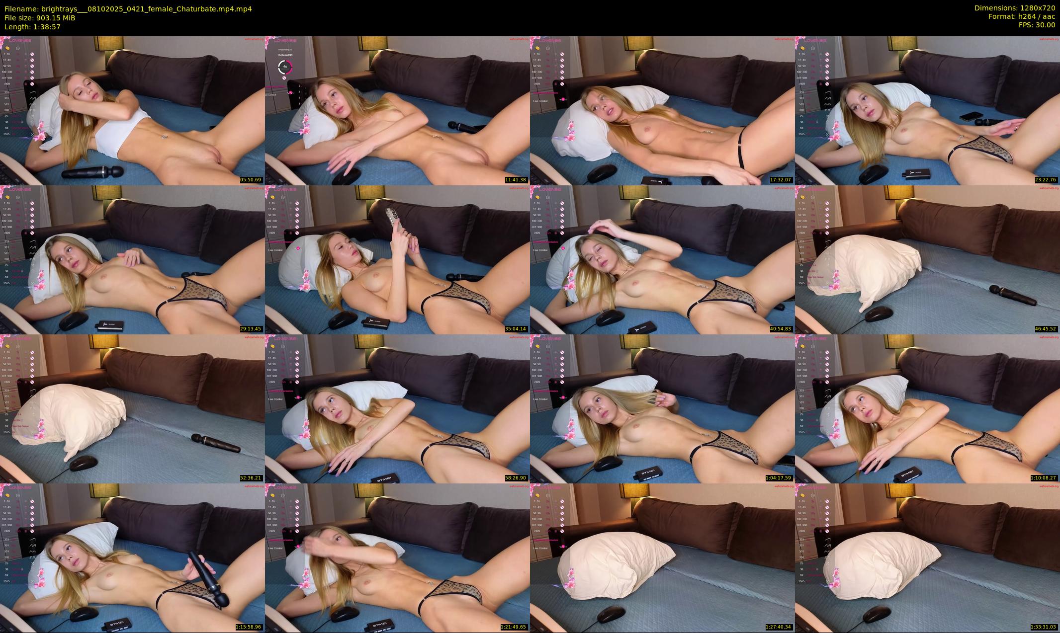 brightrays__ — 99 minute Chaturbate female cam show recording, 720p, Oct 8, 2025