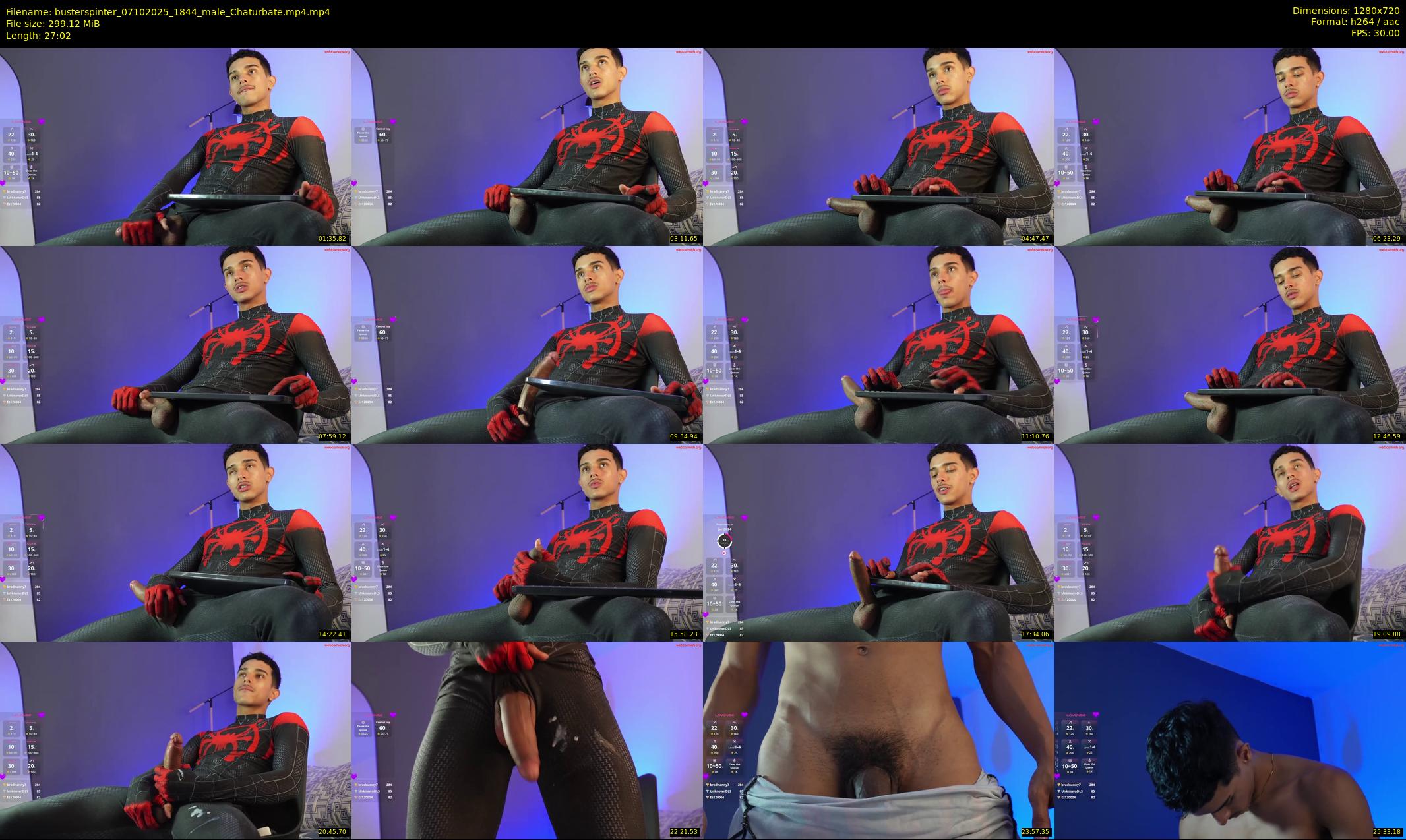busterspinter — 28 minute Chaturbate male cam show recording, 720p, Oct 7, 2025