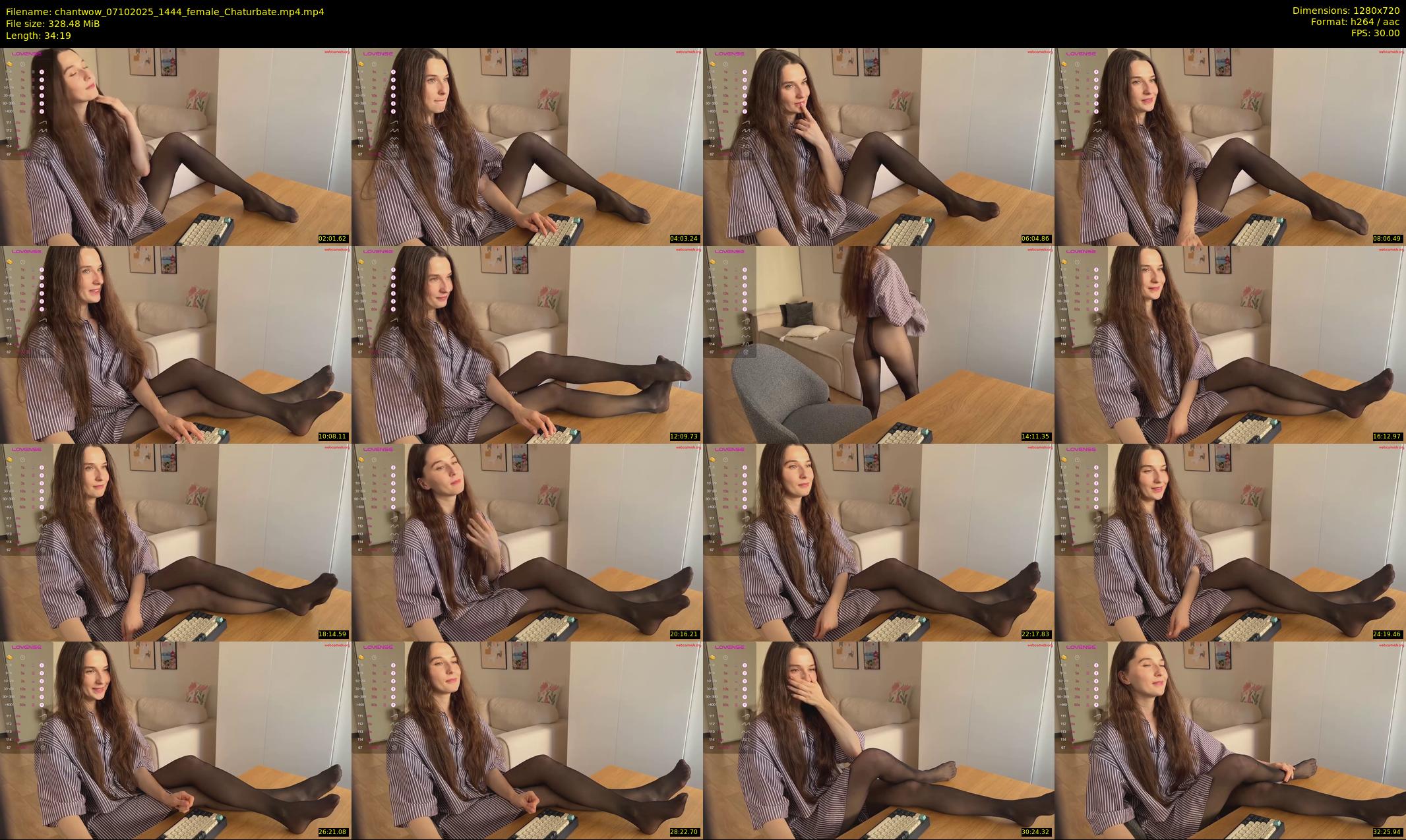 chantwow — 35 minute Chaturbate female cam show recording, 720p, Oct 7, 2025