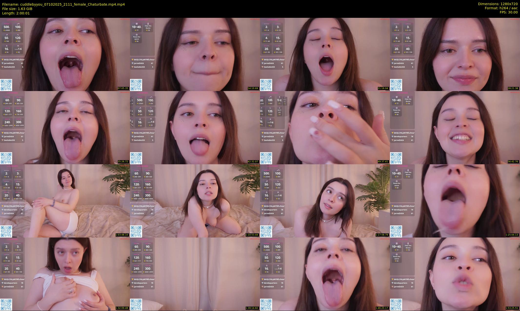 cuddlebyyou — 121 minute Chaturbate female cam show recording, 720p, Oct 7, 2025
