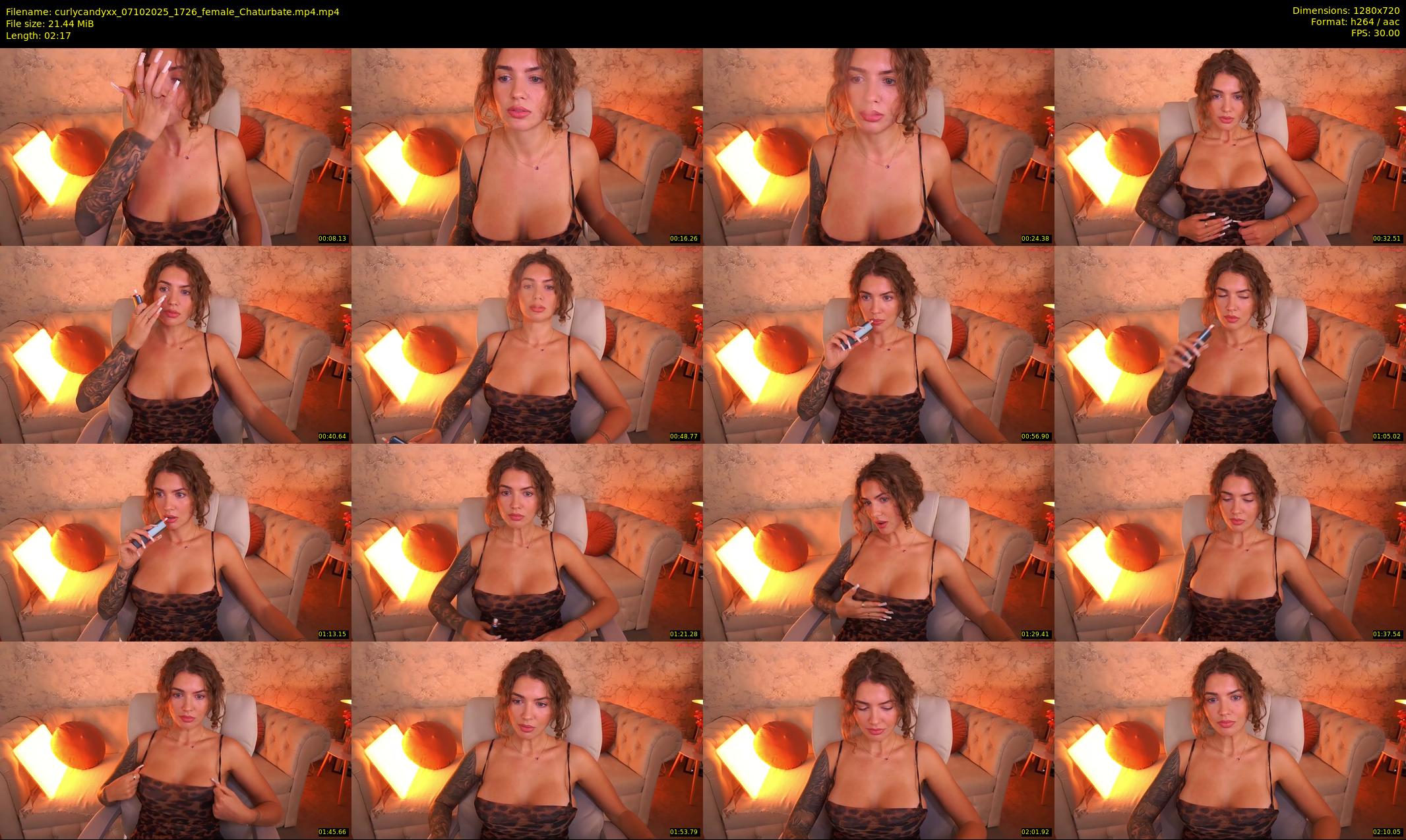 curlycandyxx — 3 minute Chaturbate female cam show recording, 720p, Oct 7, 2025