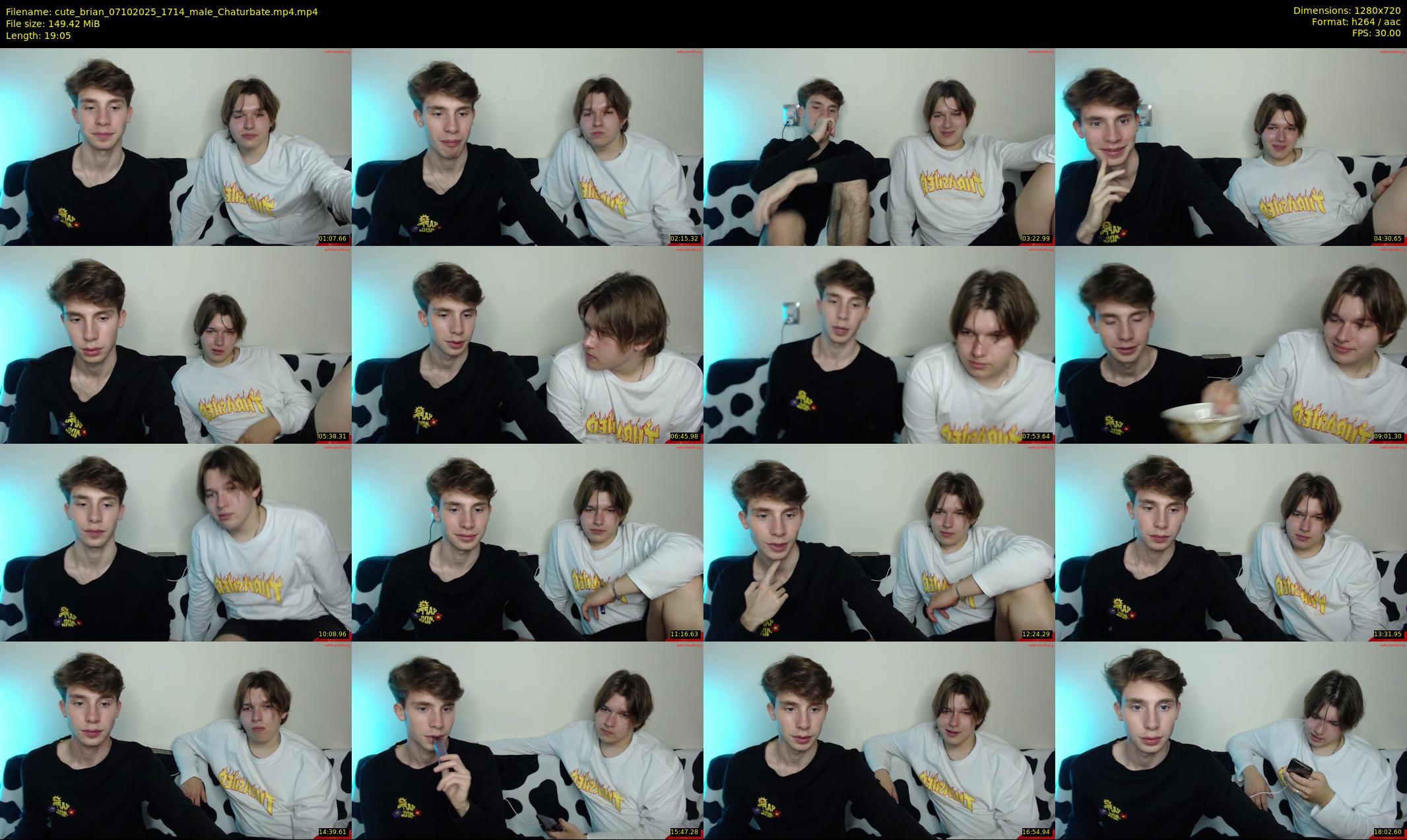 cute_brian — 20 minute Chaturbate male cam show recording, 720p, Oct 7, 2025