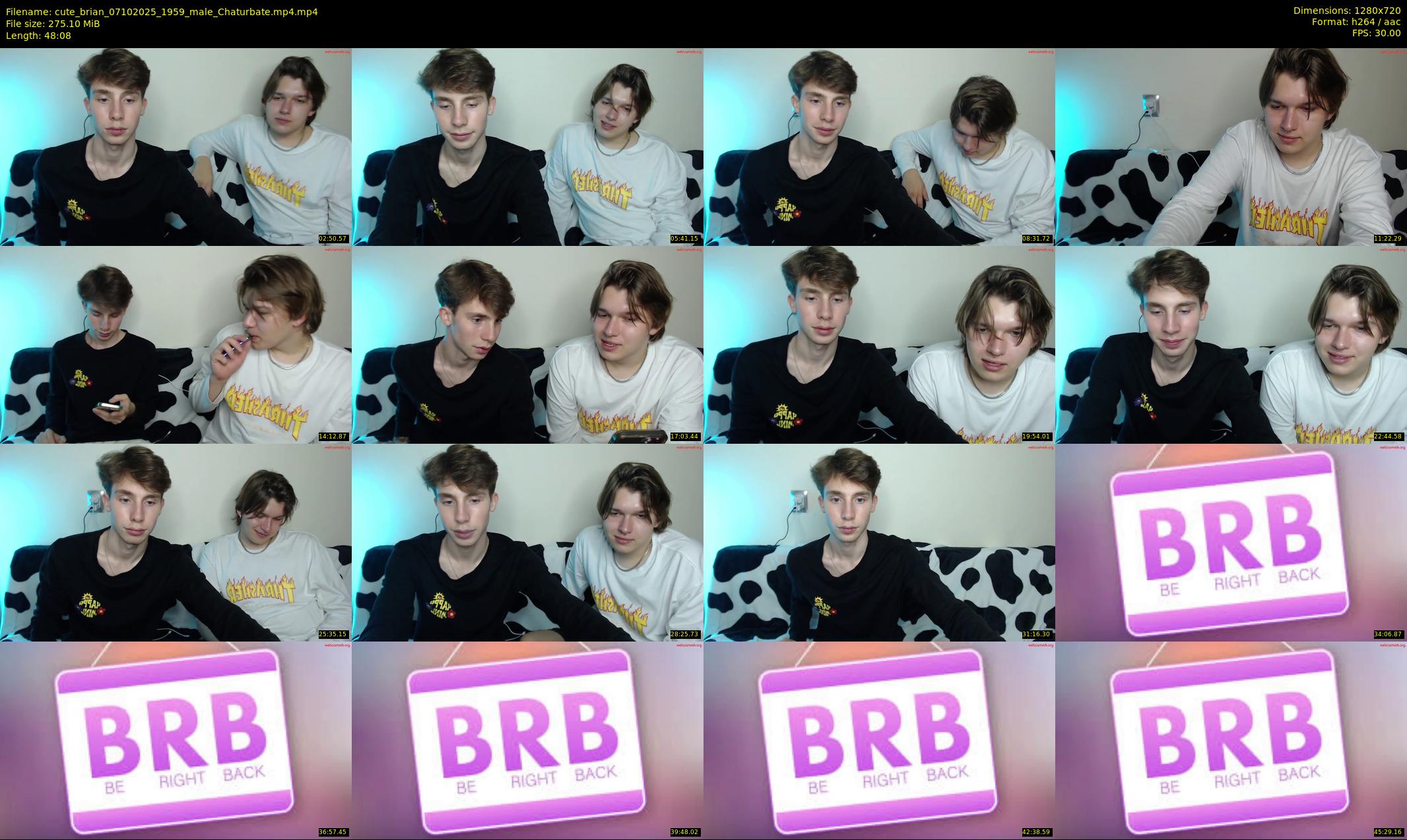 cute_brian — 49 minute Chaturbate male cam show recording, 720p, Oct 7, 2025