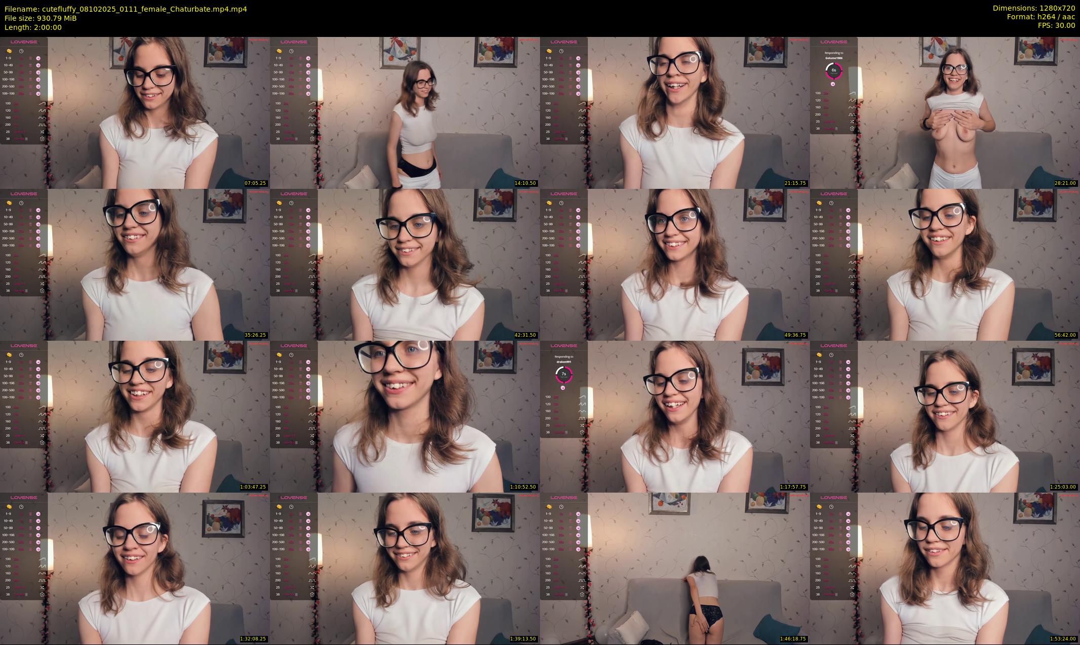 cutefluffy — 120 minute Chaturbate female cam show recording, 720p, Oct 8, 2025