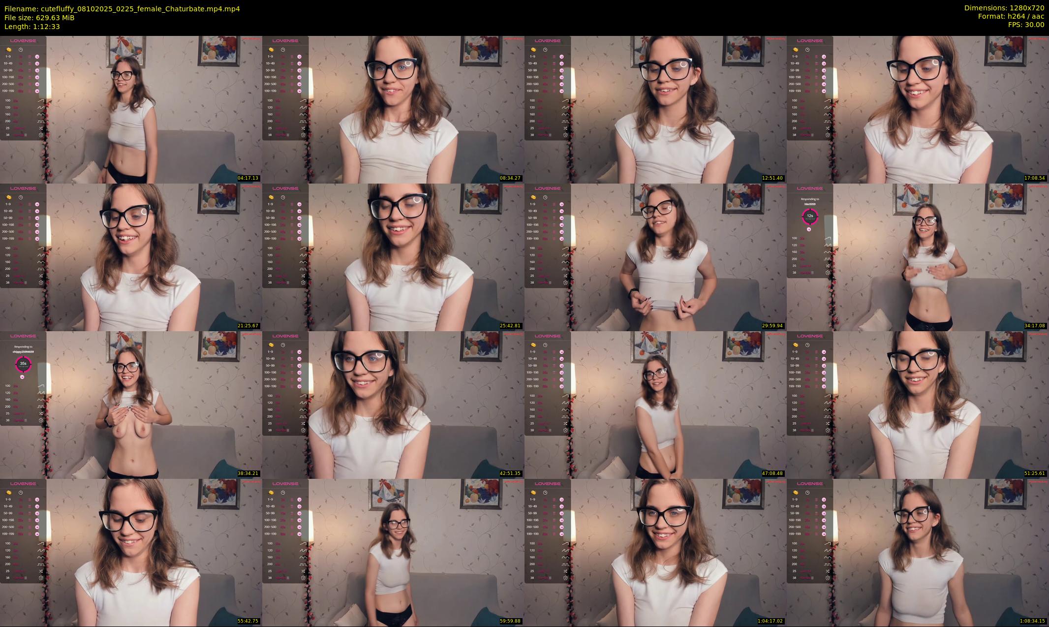 cutefluffy — 73 minute Chaturbate female cam show recording, 720p, Oct 8, 2025