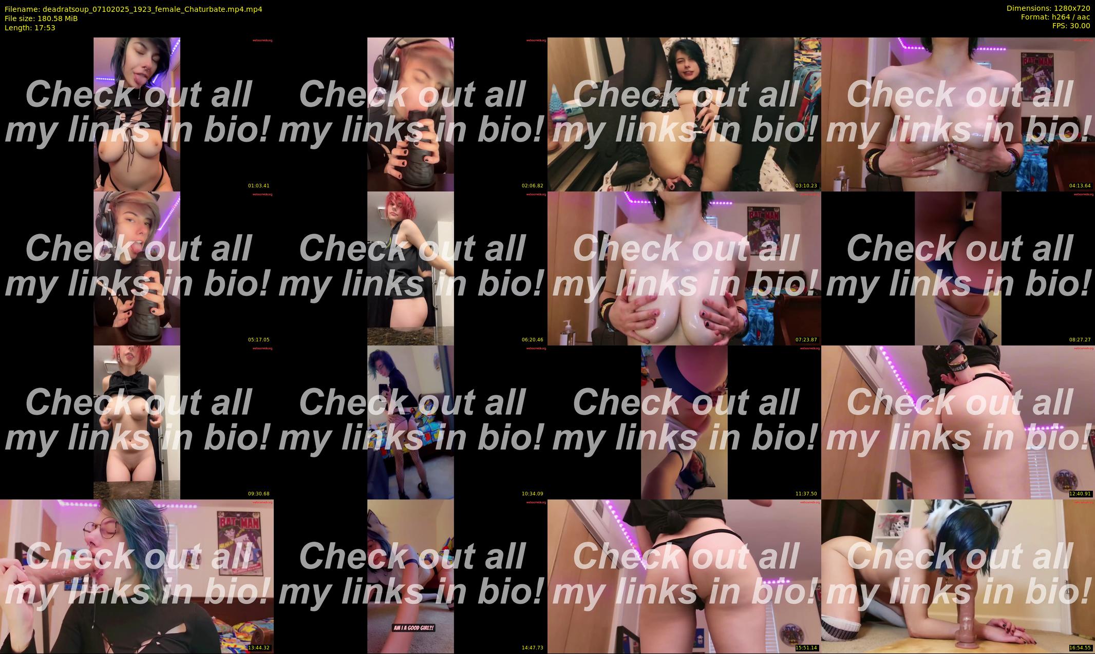 deadratsoup — 18 minute Chaturbate female cam show recording, 720p, Oct 7, 2025