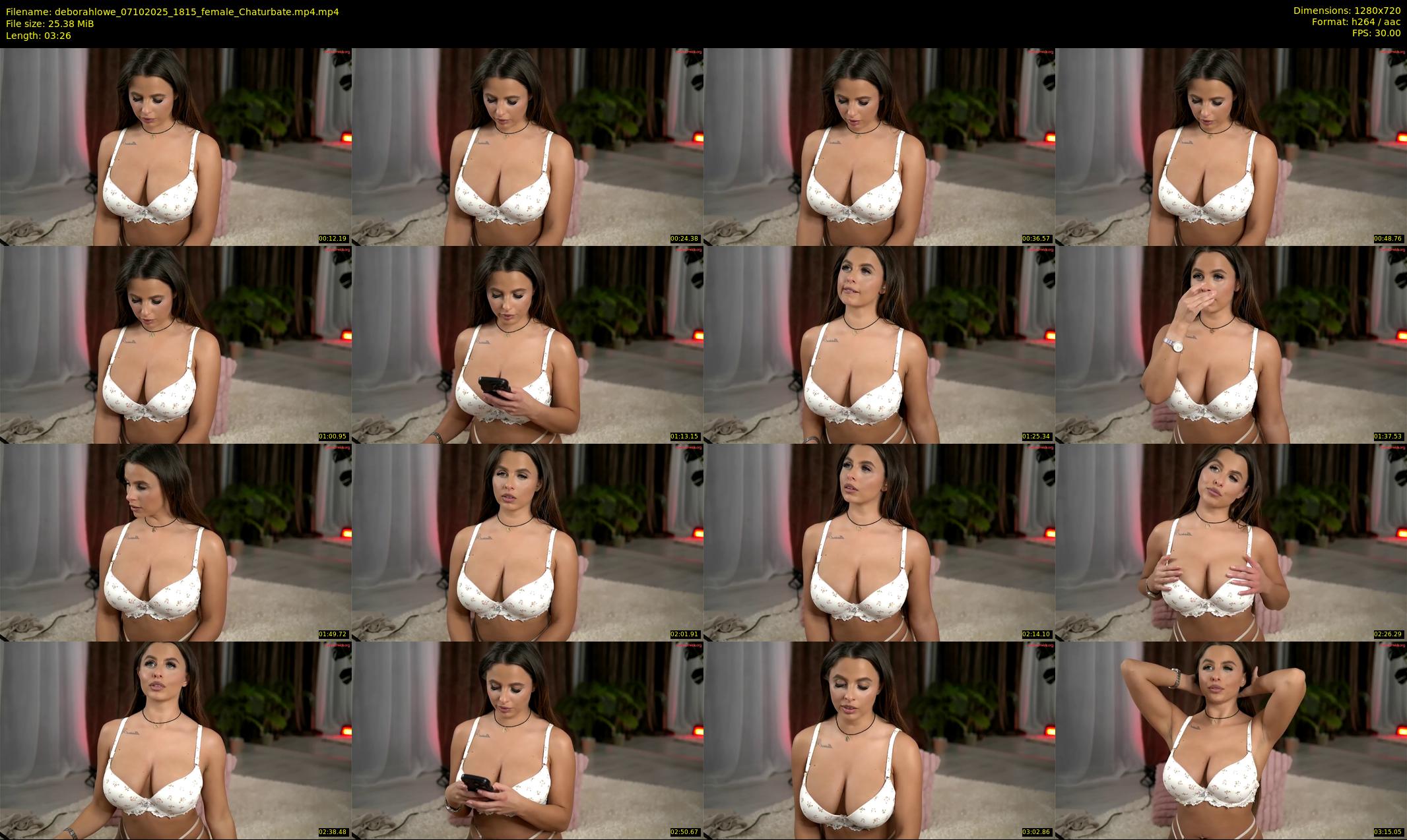 deborahlowe — 4 minute Chaturbate female cam show recording, 720p, Oct 7, 2025