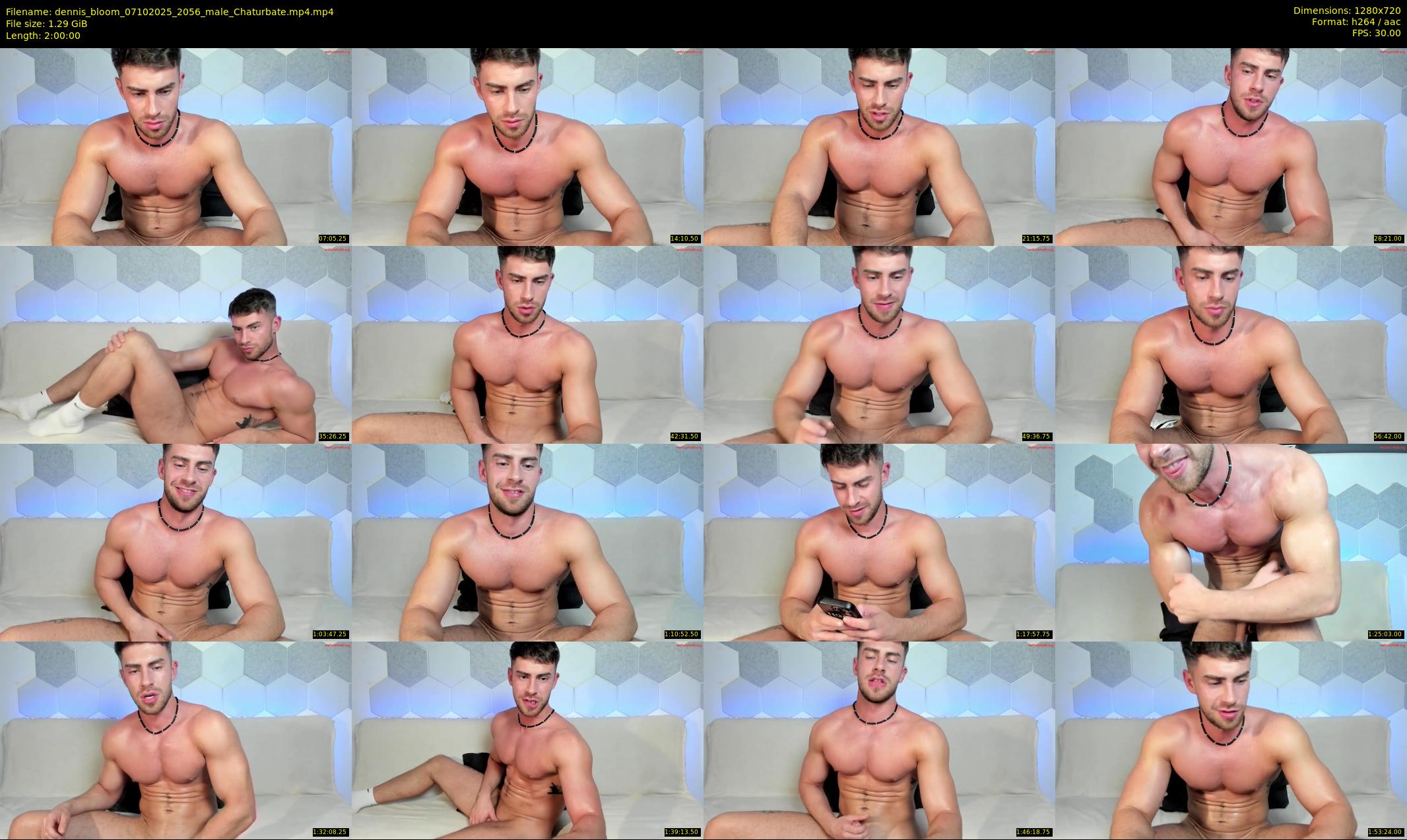 dennis_bloom — 120 minute Chaturbate male cam show recording, 720p, Oct 7, 2025