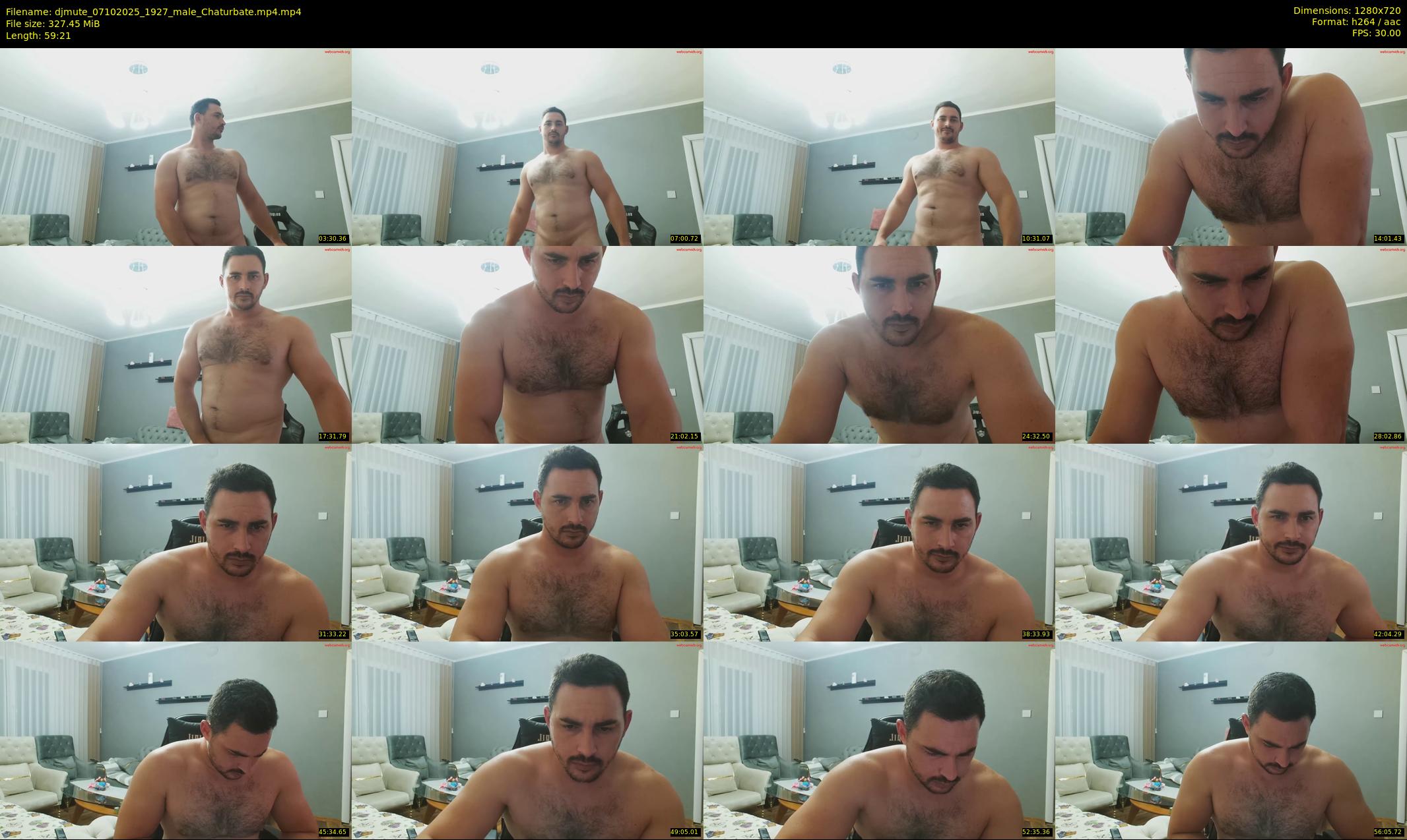 djmute — 60 minute Chaturbate male cam show recording, 720p, Oct 7, 2025