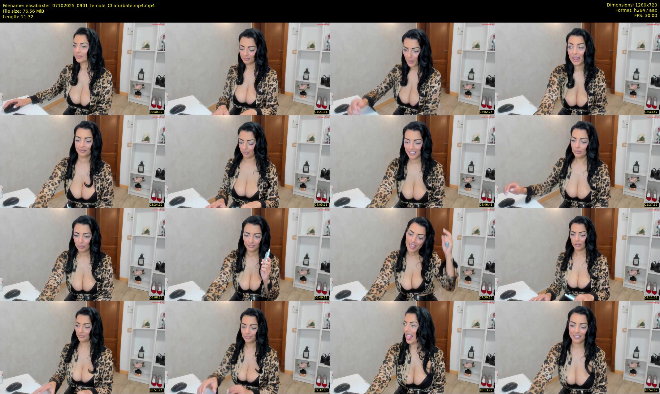 elisabaxter — 12 minute Chaturbate female cam show recording, 720p, Oct 7, 2025