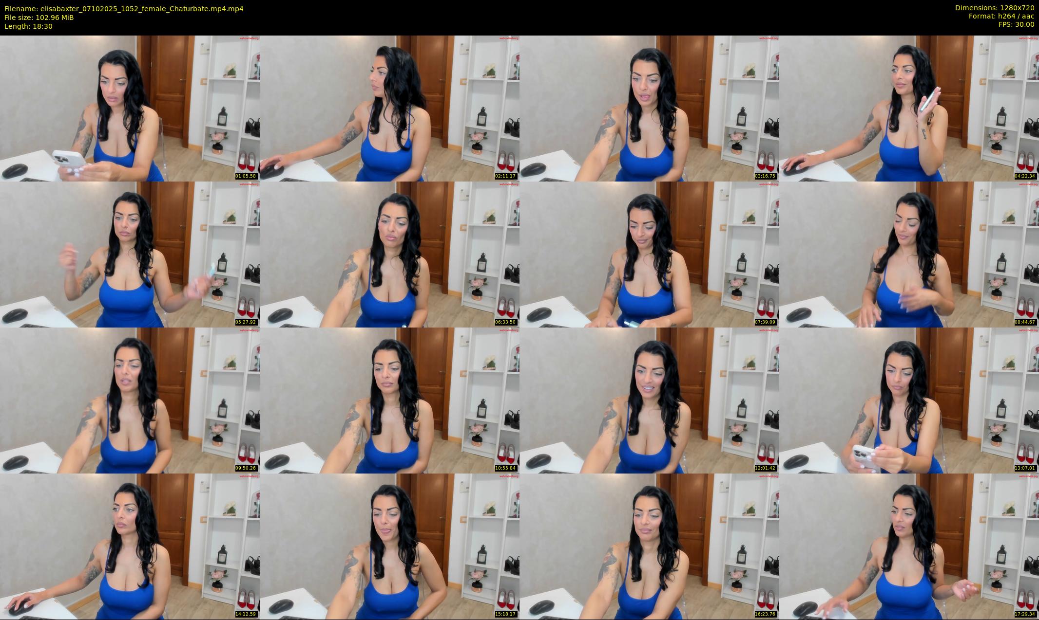 elisabaxter — 19 minute Chaturbate female cam show recording, 720p, Oct 7, 2025