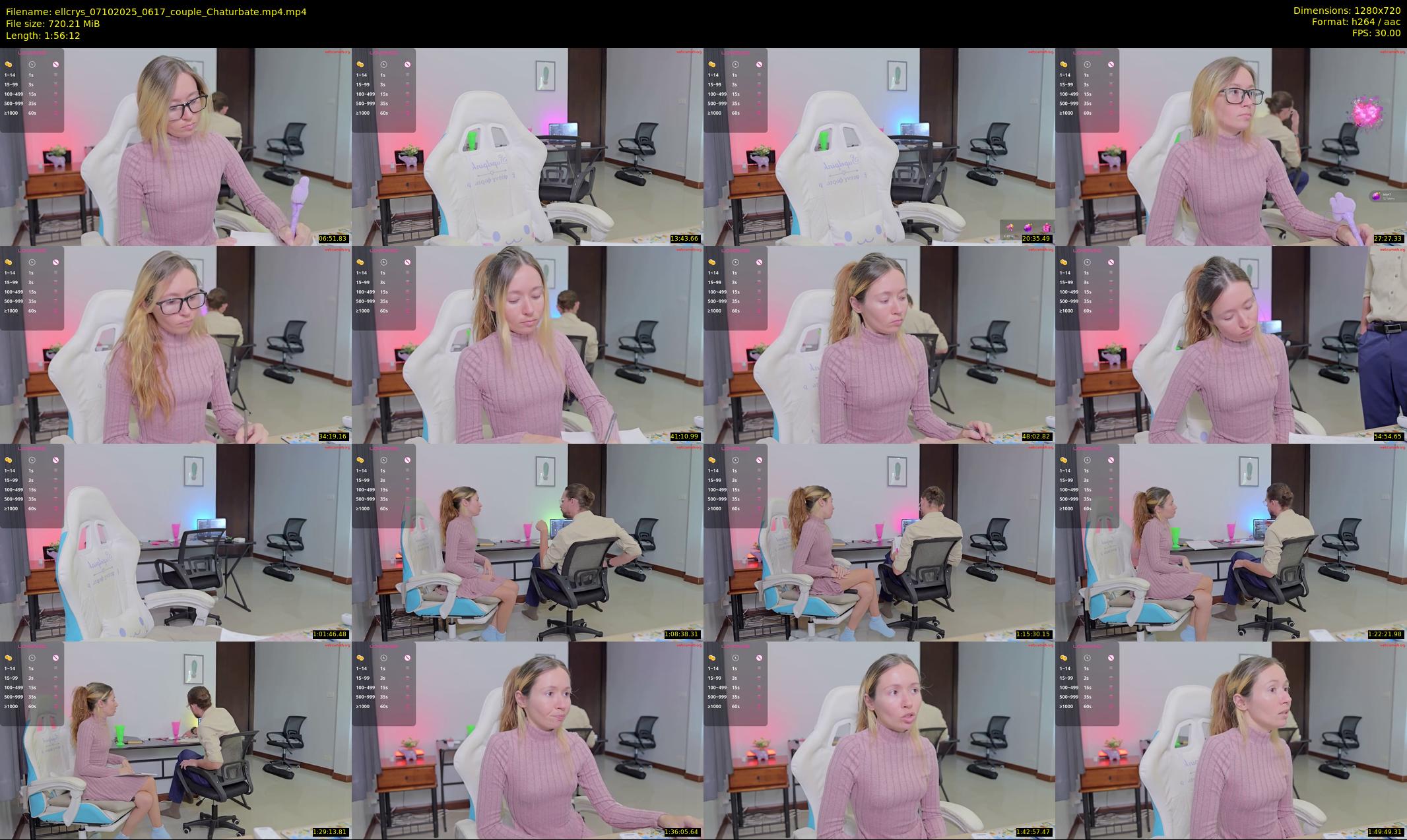 ellcrys — 117 minute Chaturbate couple cam show recording, 720p, Oct 7, 2025