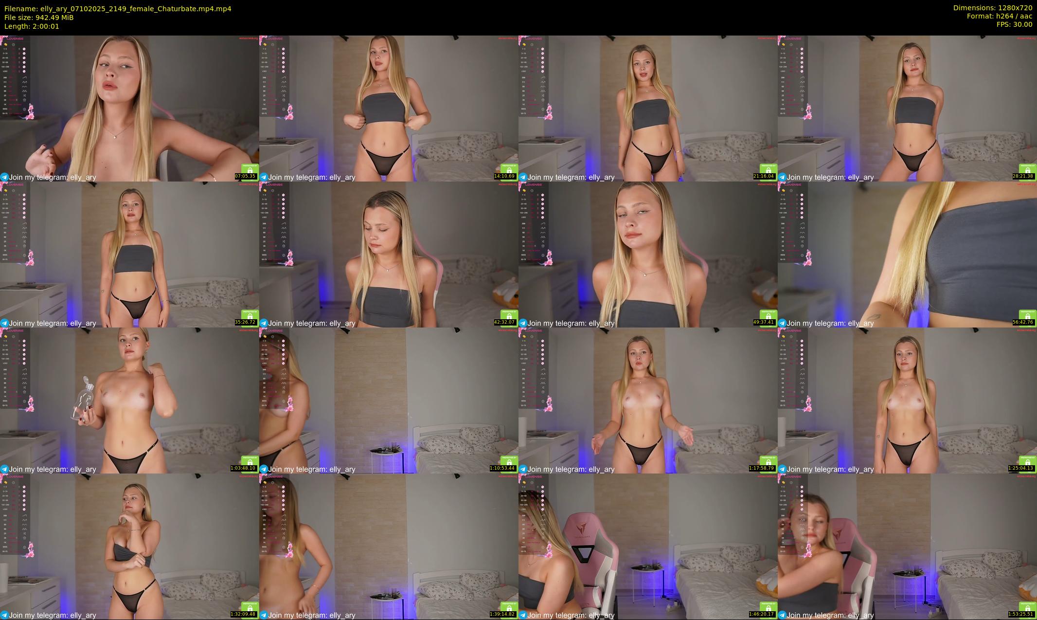 elly_ary — 121 minute Chaturbate female cam show recording, 720p, Oct 7, 2025