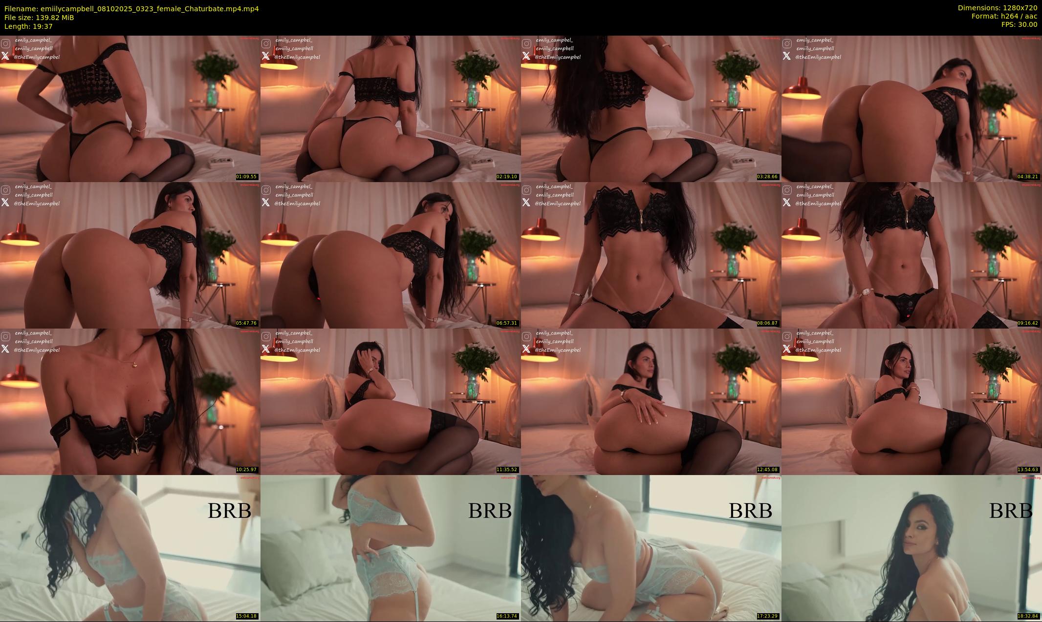 emiilycampbell — 20 minute Chaturbate female cam show recording, 720p, Oct 8, 2025