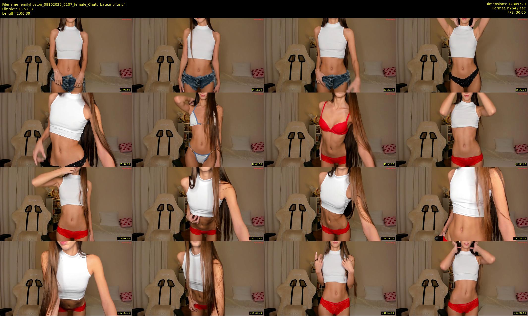 emilyhoston — 121 minute Chaturbate female cam show recording, 720p, Oct 8, 2025