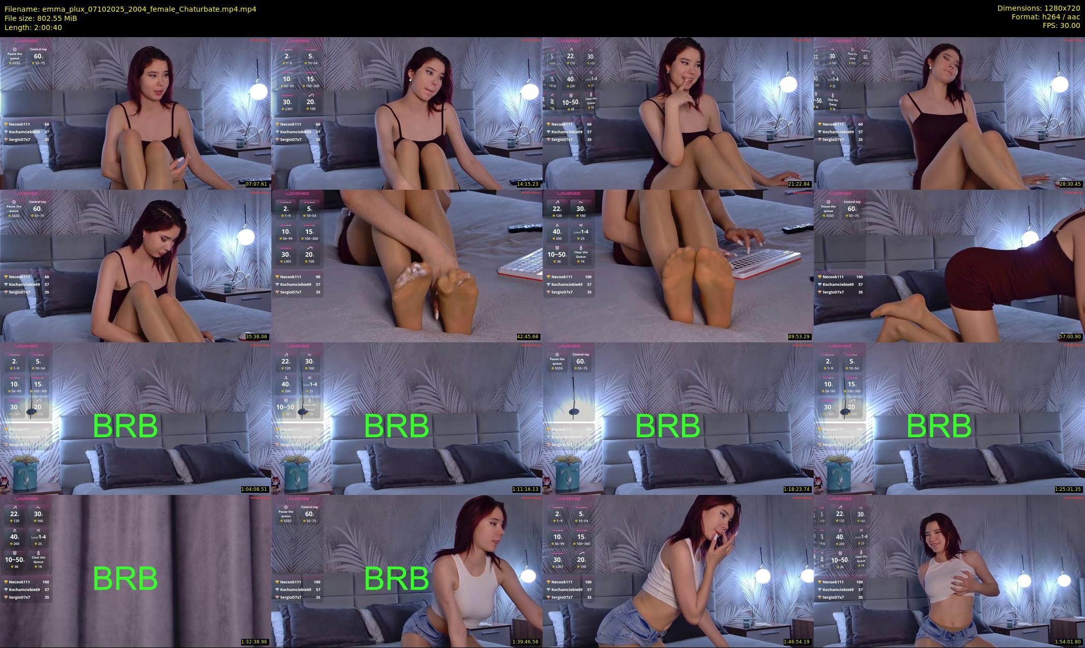 emma_plux — 121 minute Chaturbate female cam show recording, 720p, Oct 7, 2025
