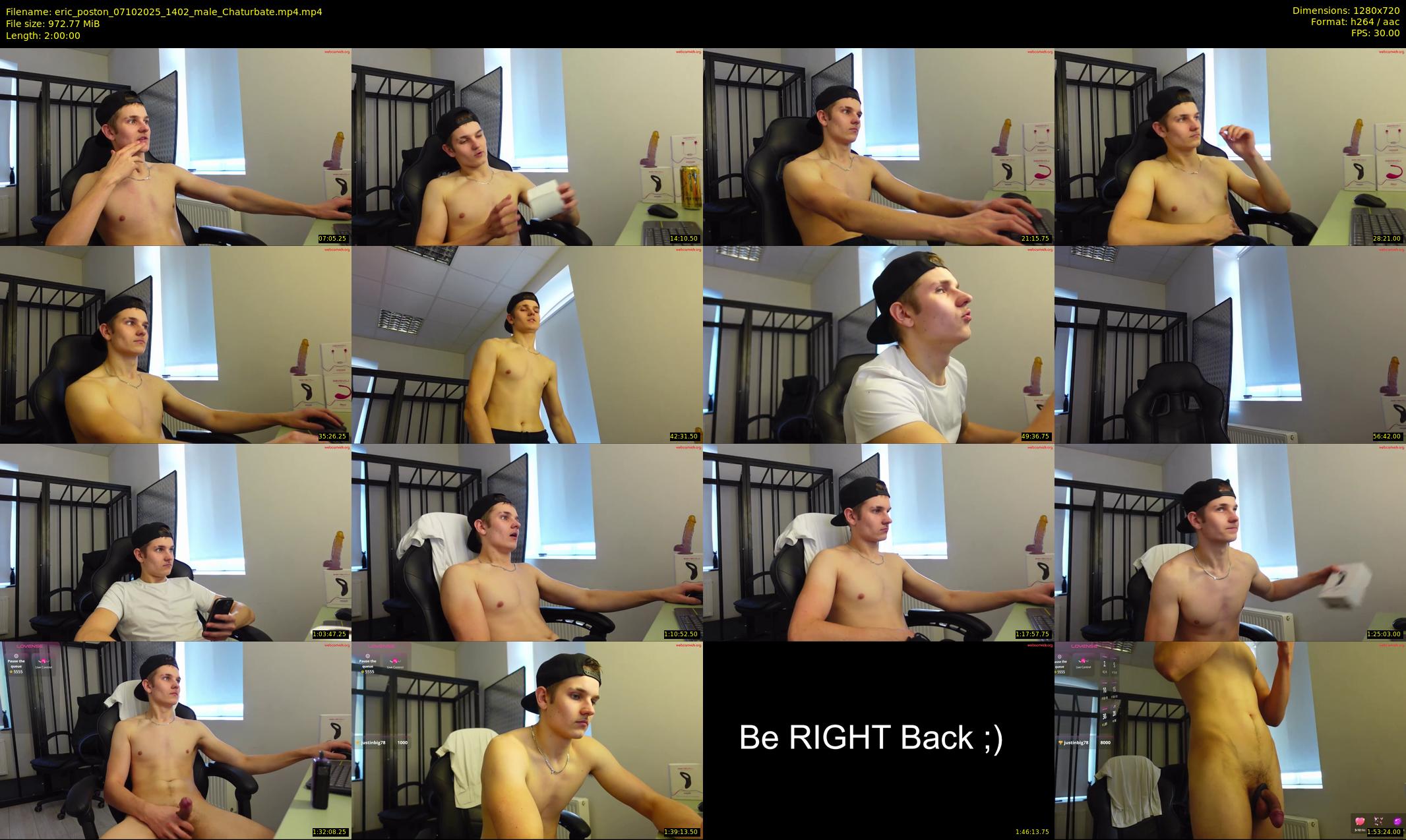 eric_poston — 120 minute Chaturbate male cam show recording, 720p, Oct 7, 2025