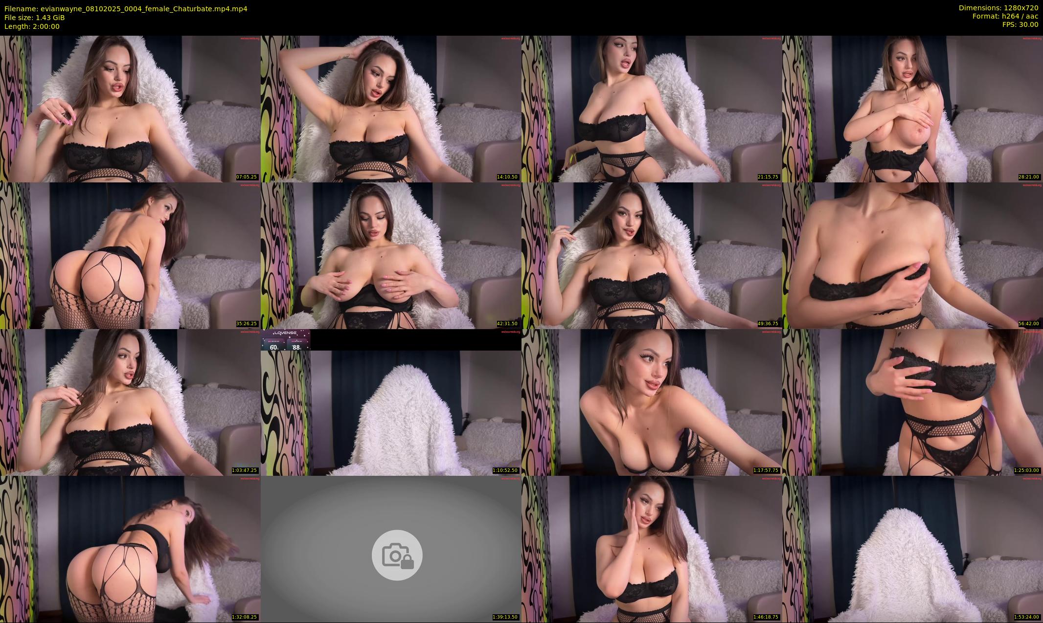 evianwayne — 120 minute Chaturbate female cam show recording, 720p, Oct 8, 2025