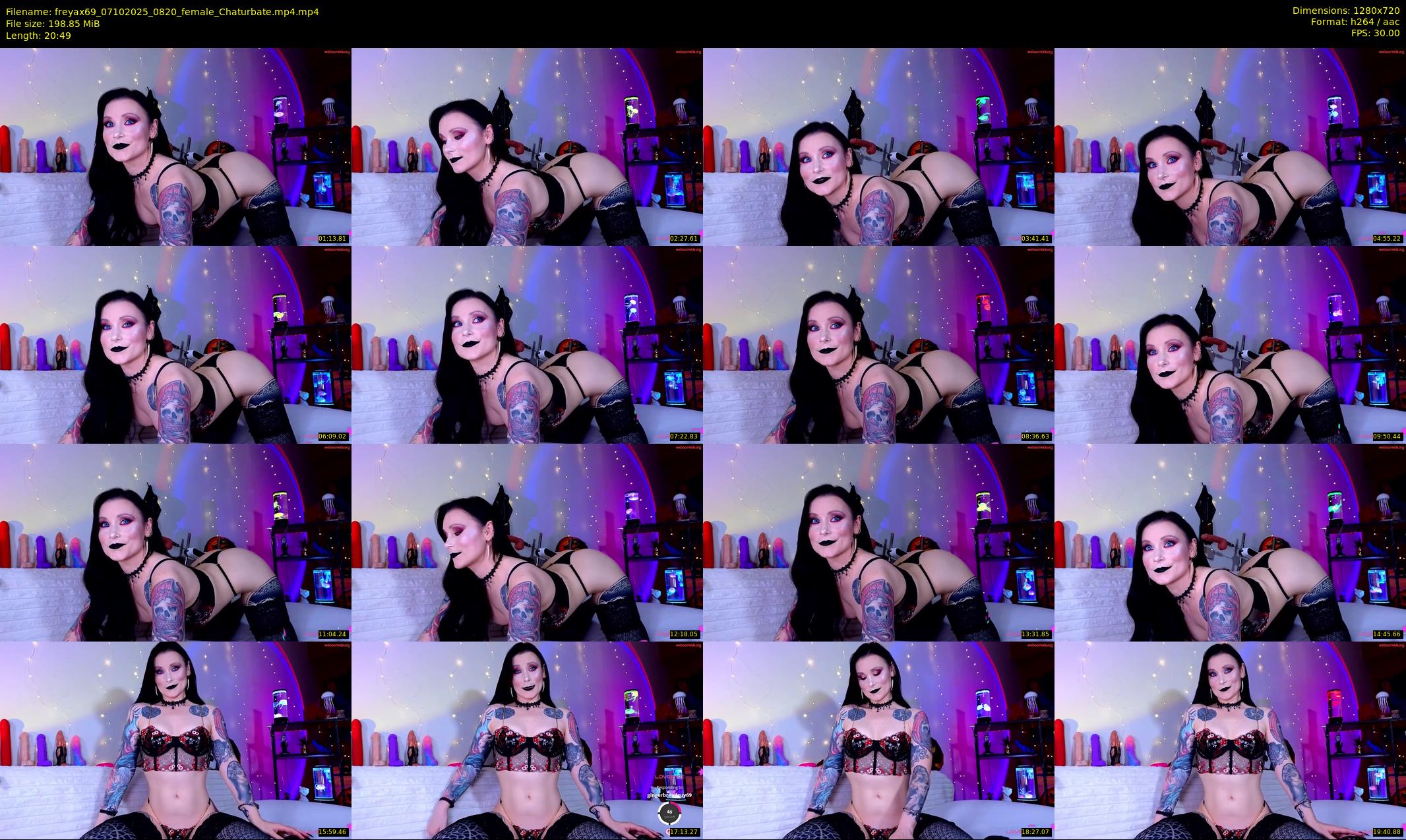 freyax69 — 21 minute Chaturbate female cam show recording, 720p, Oct 7, 2025