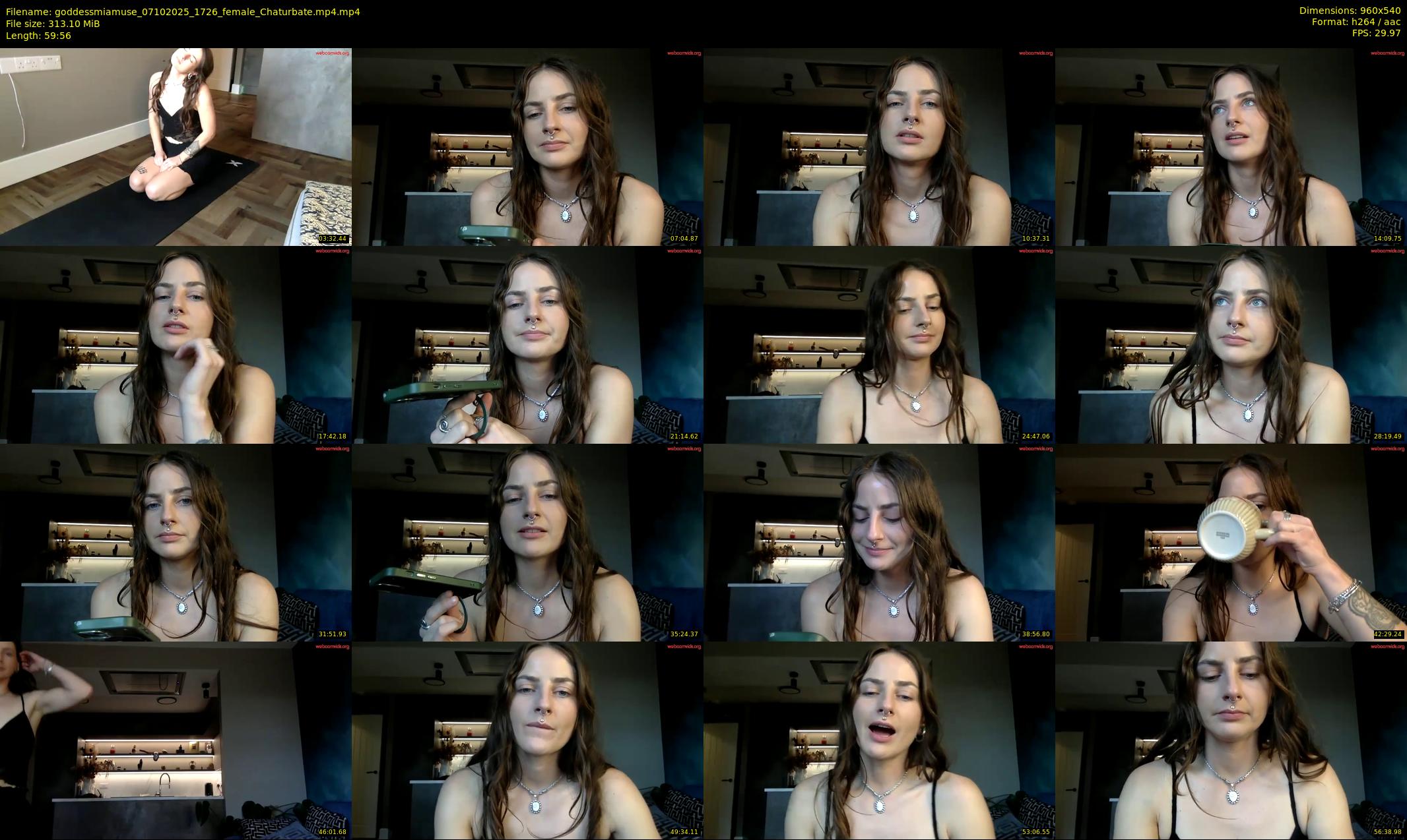 goddessmiamuse — 60 minute Chaturbate female cam show recording, 480p, Oct 7, 2025