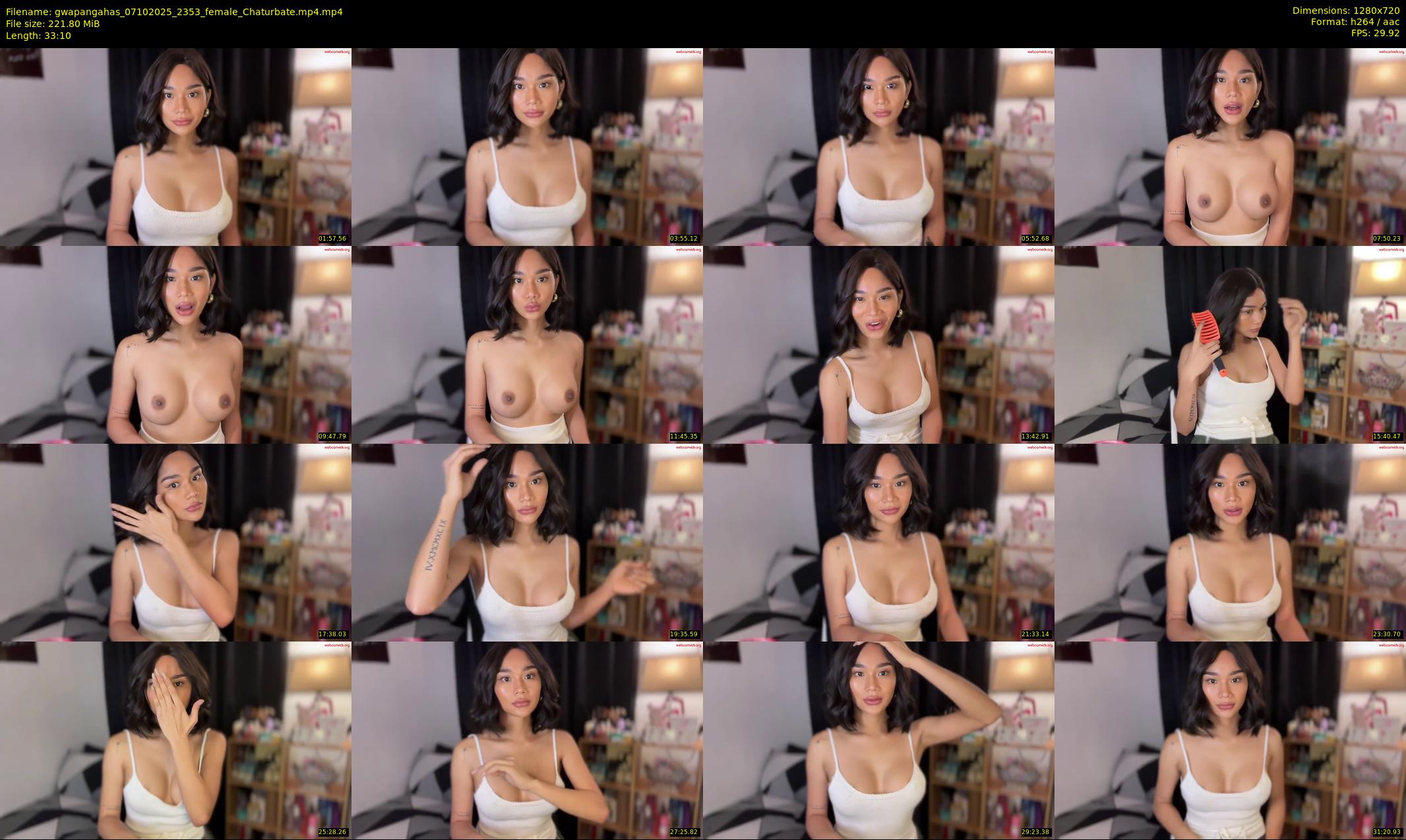 gwapangahas — 34 minute Chaturbate female cam show recording, 720p, Oct 7, 2025