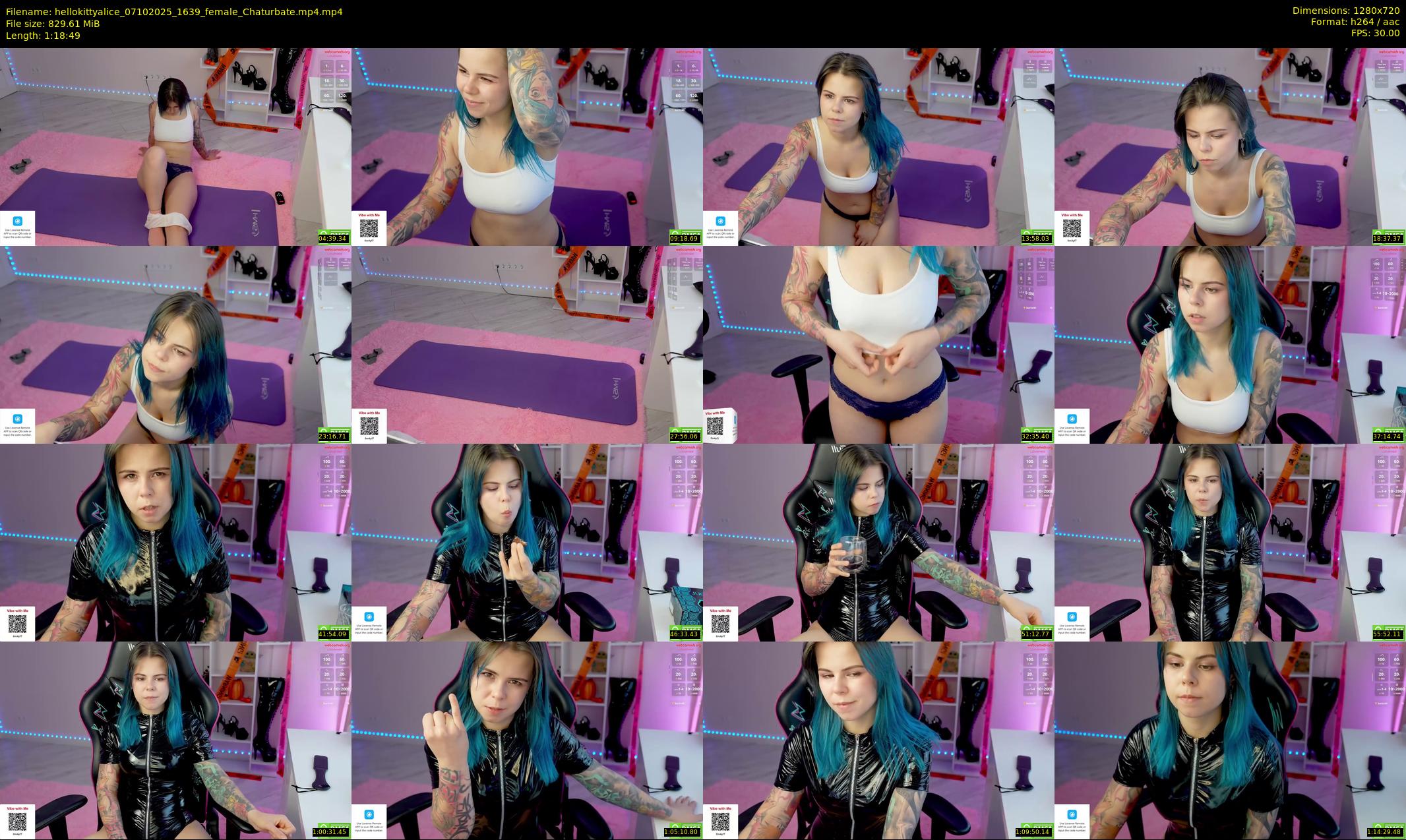 hellokittyalice — 79 minute Chaturbate female cam show recording, 720p, Oct 7, 2025