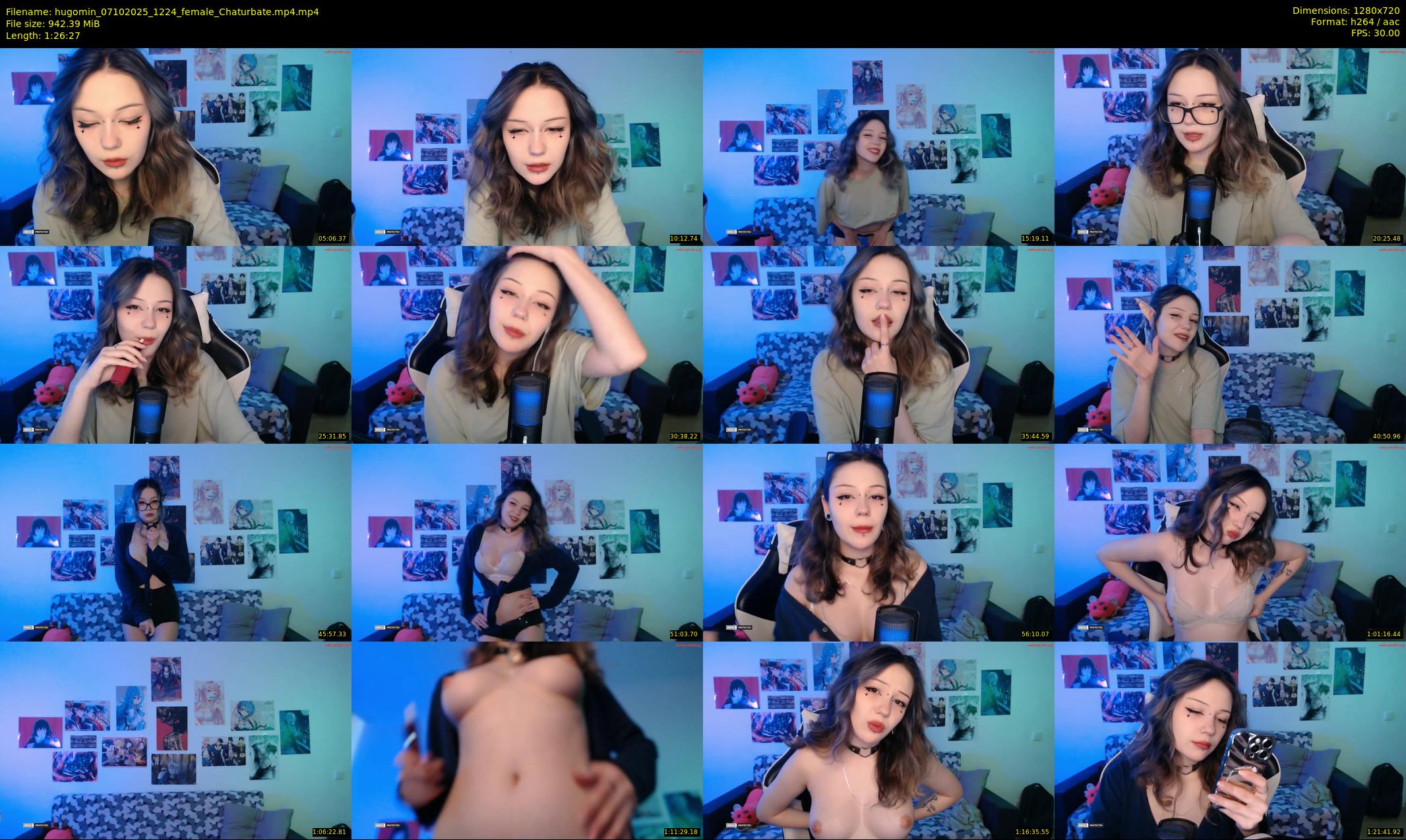 hugomin — 87 minute Chaturbate female cam show recording, 720p, Oct 7, 2025