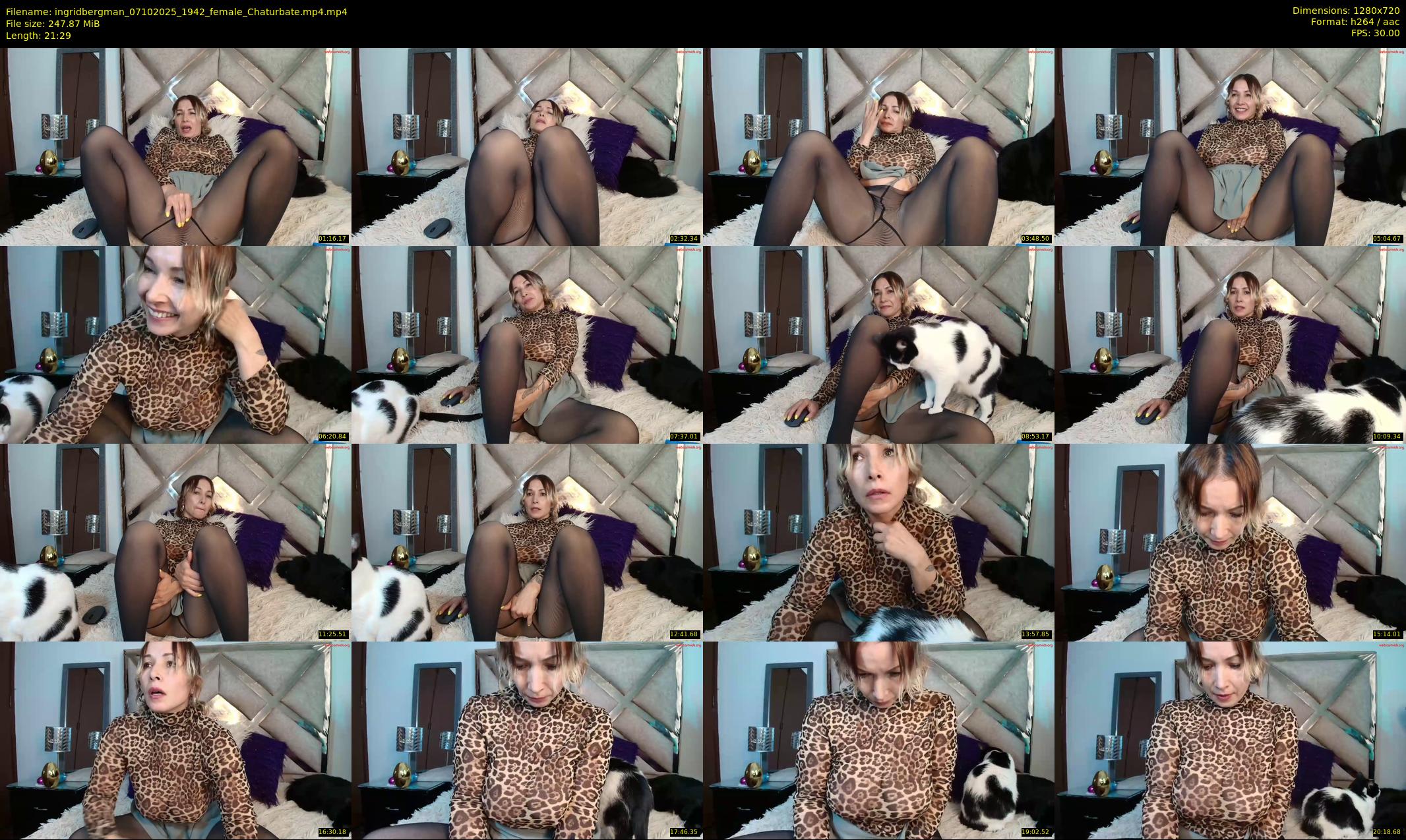 ingridbergman — 22 minute Chaturbate female cam show recording, 720p, Oct 7, 2025