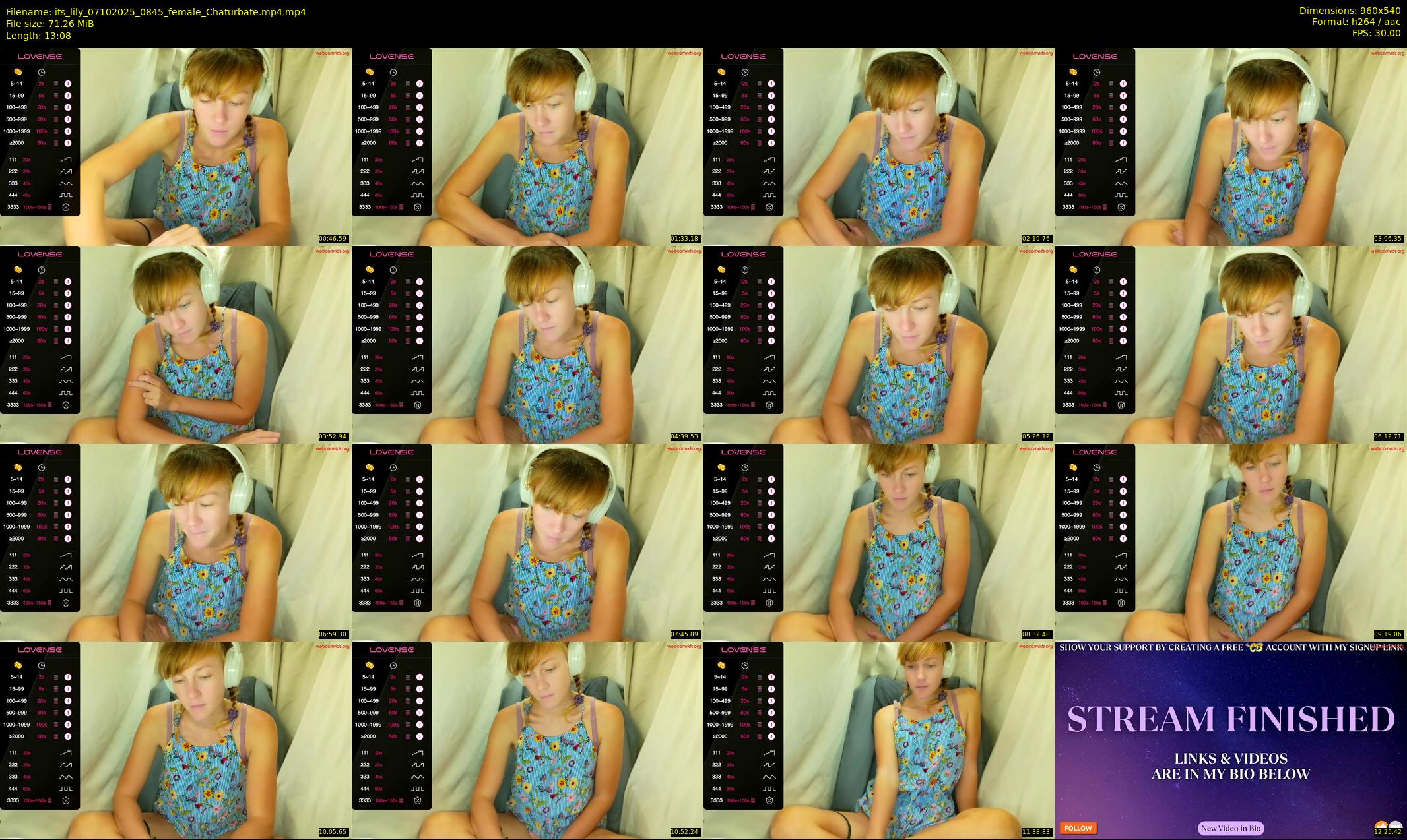 its_lily — 14 minute Chaturbate female cam show recording, 480p, Oct 7, 2025