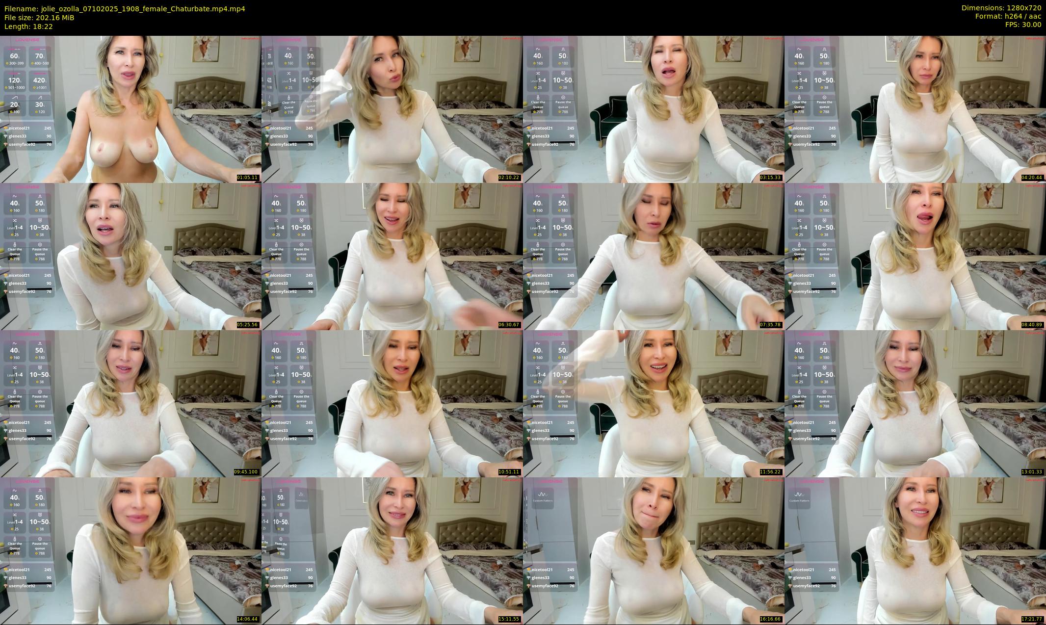 jolie_ozolla — 19 minute Chaturbate female cam show recording, 720p, Oct 7, 2025