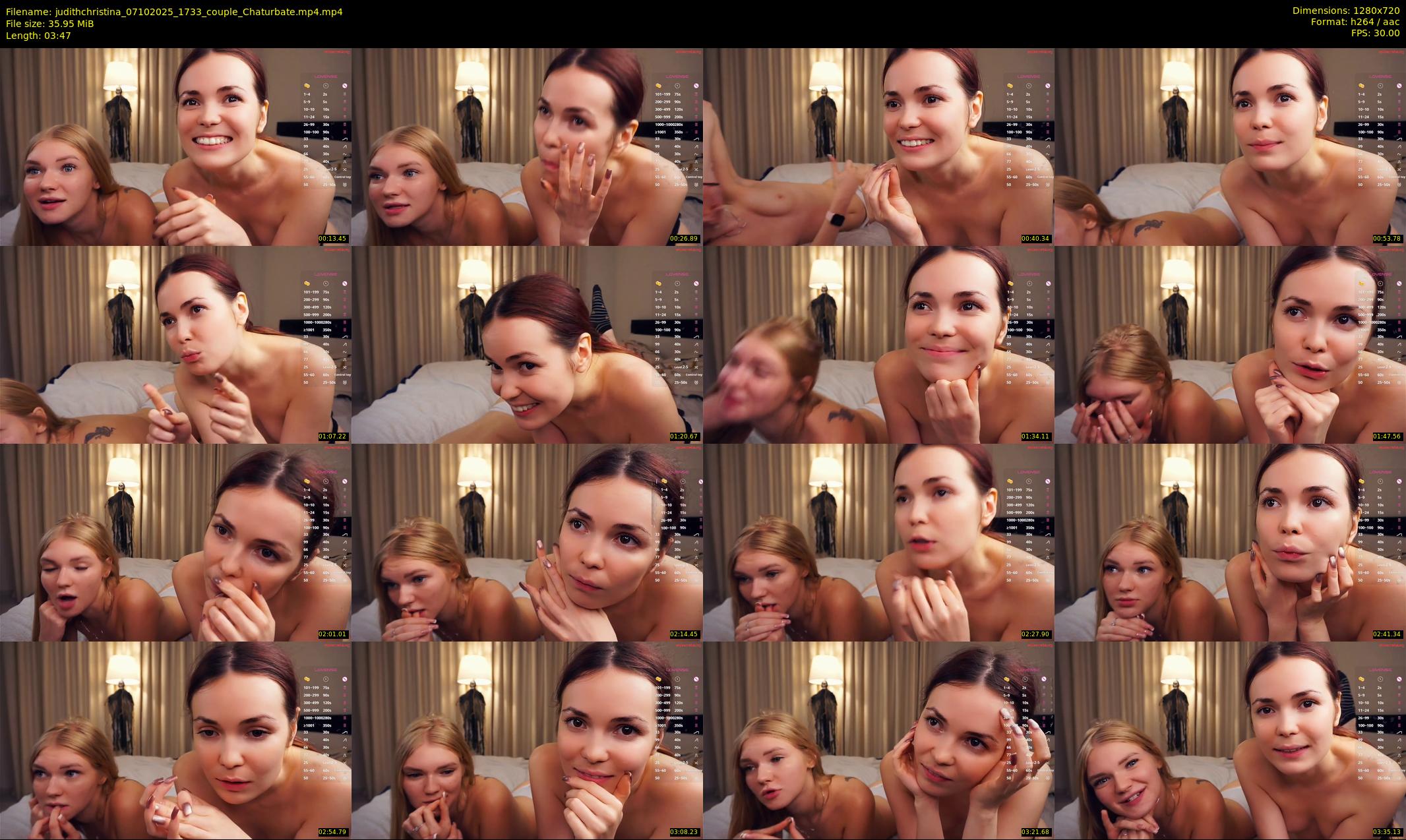 judithchristina — 4 minute Chaturbate female cam show recording, 720p, Oct 7, 2025